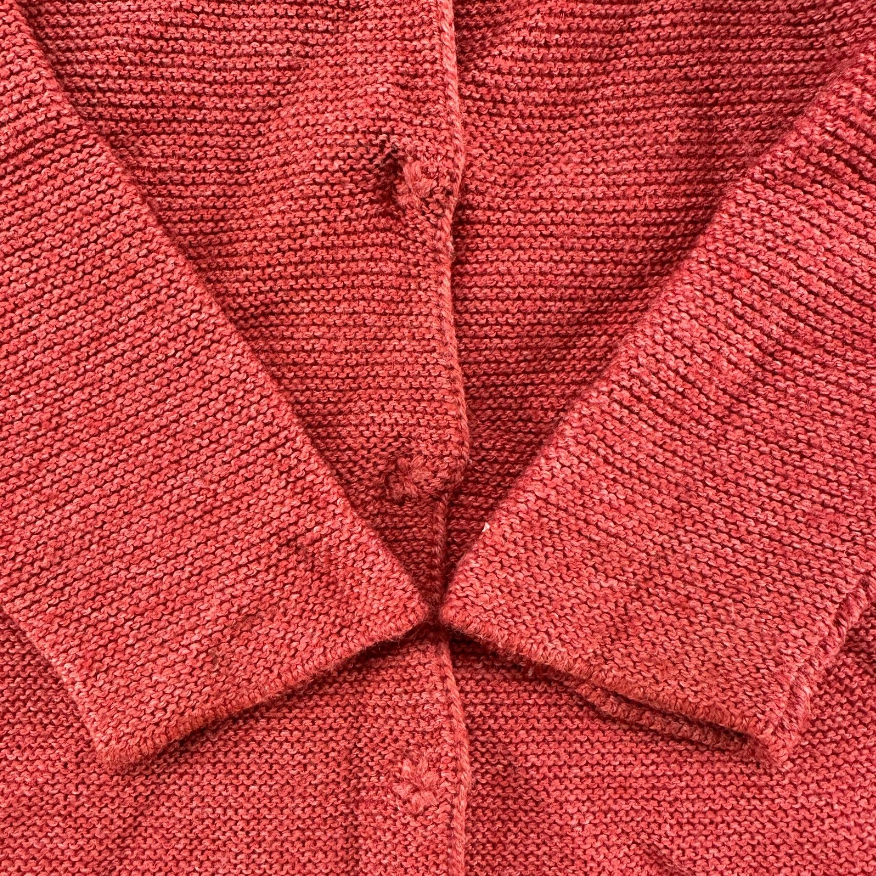 Eileen Fisher Eileen Fisher Cardigan Sweater Womens PM Orange Knit Wool Polyester Raglan Sleeve Round Neck Button 90s Classic All Seasons Lightweight Size M / US 6-8 / IT 42-44 - 3 Thumbnail