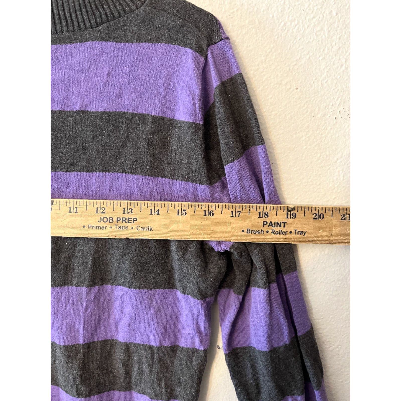 Gap GAP V-Neck Sweater Women Long Sleeve Size Small Purple Basic Size S / US 4 / IT 40 - 5 Thumbnail