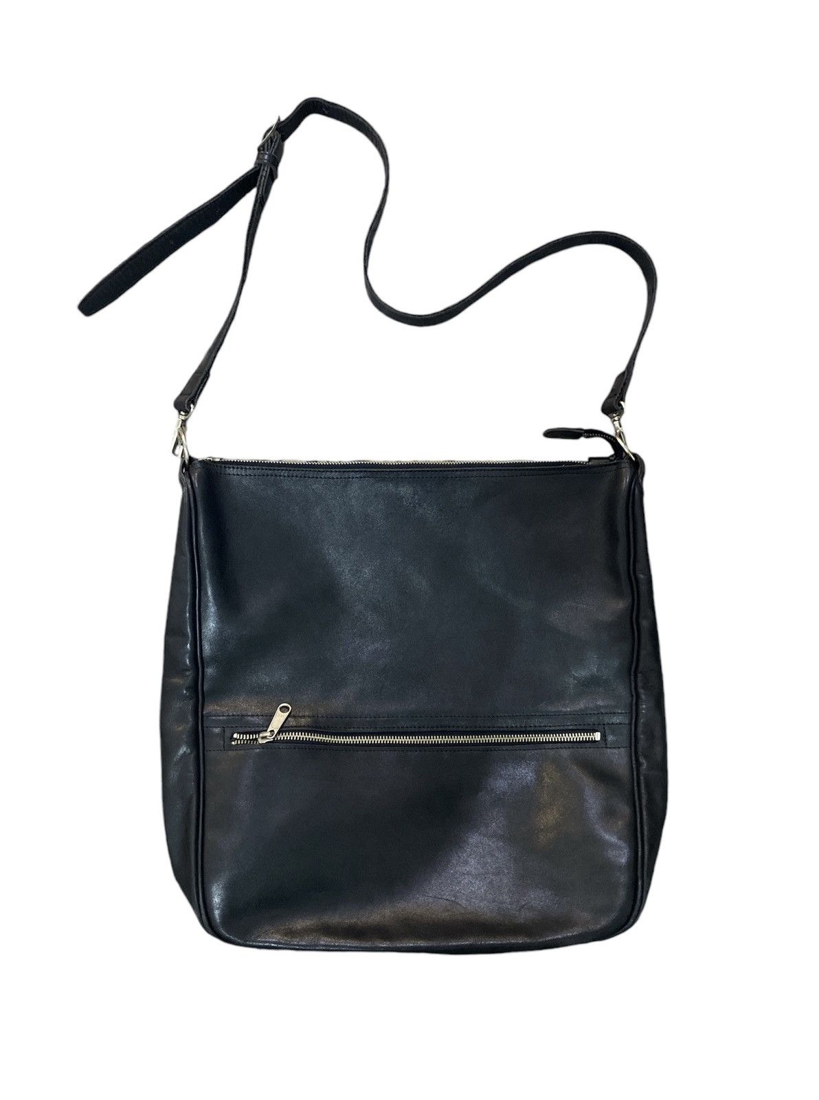 Comme des Garcons Tricot Comme Des Garcons Fully Black Leather Sling bag Size ONE SIZE - 2 Thumbnail