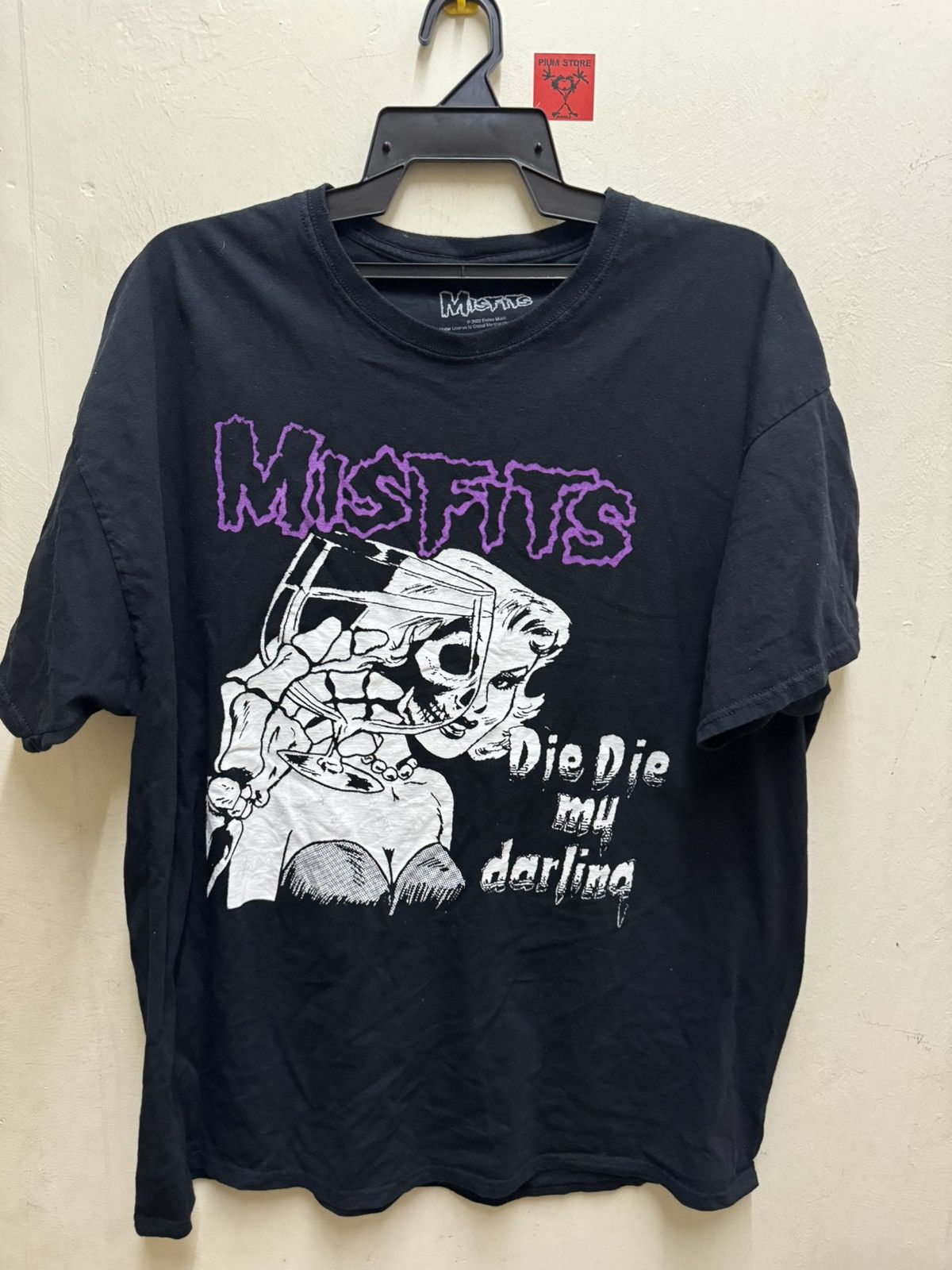 image of Rock Band x Rock Tees Misfits in Black, Men's (Size 2XL)