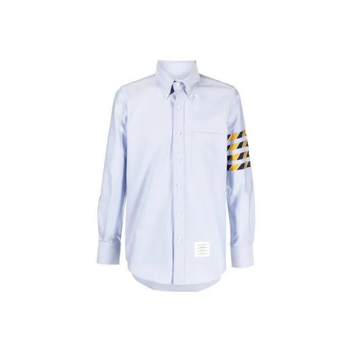 Thom Browne Thom Browne Light Blue Long Sleeve Button-Up Shirt -2507 Size US S / EU 44-46 / 1 - 7 Thumbnail