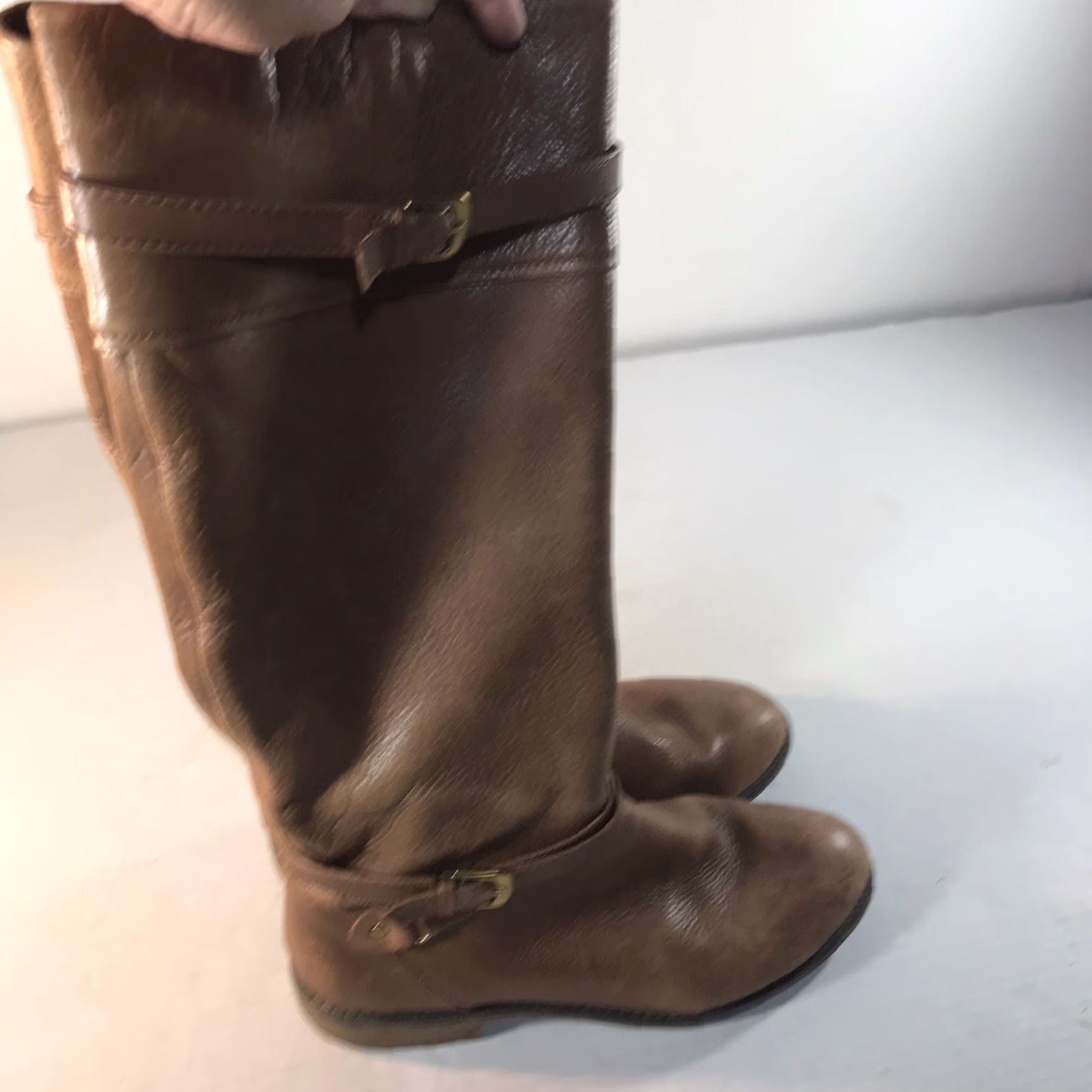 Vintage VINTAGE Montana Leather Knee High Riding Boots Women Size 7.5M Fall Winter Bohemian Equestrian Leather Size US 8 / IT 38 - 5 Thumbnail