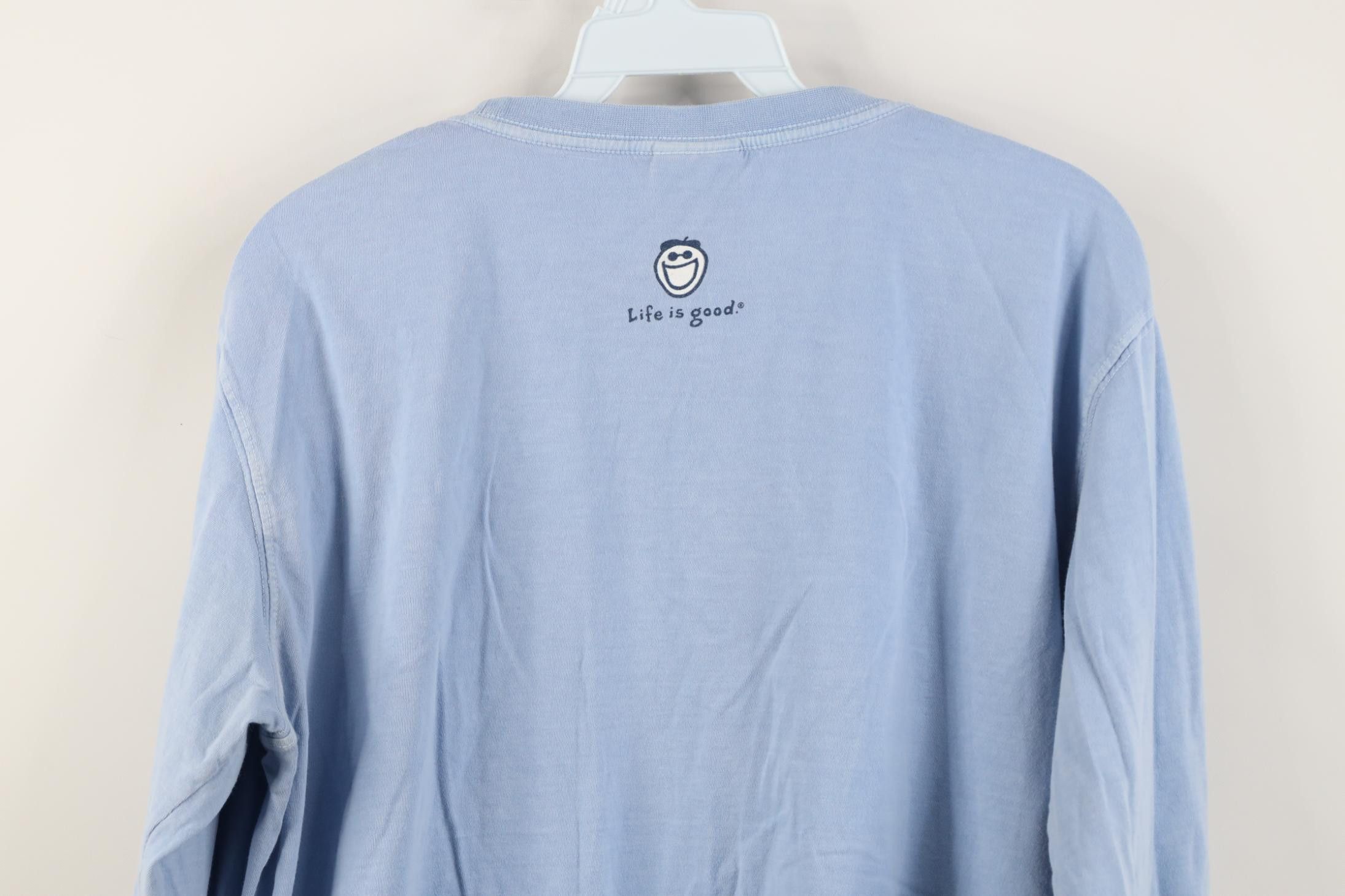 Life is Good Vintage Life Is Good Cabin Fever Long Sleeve T-Shirt Blue Size L / US 10 / IT 46 - 12 Thumbnail