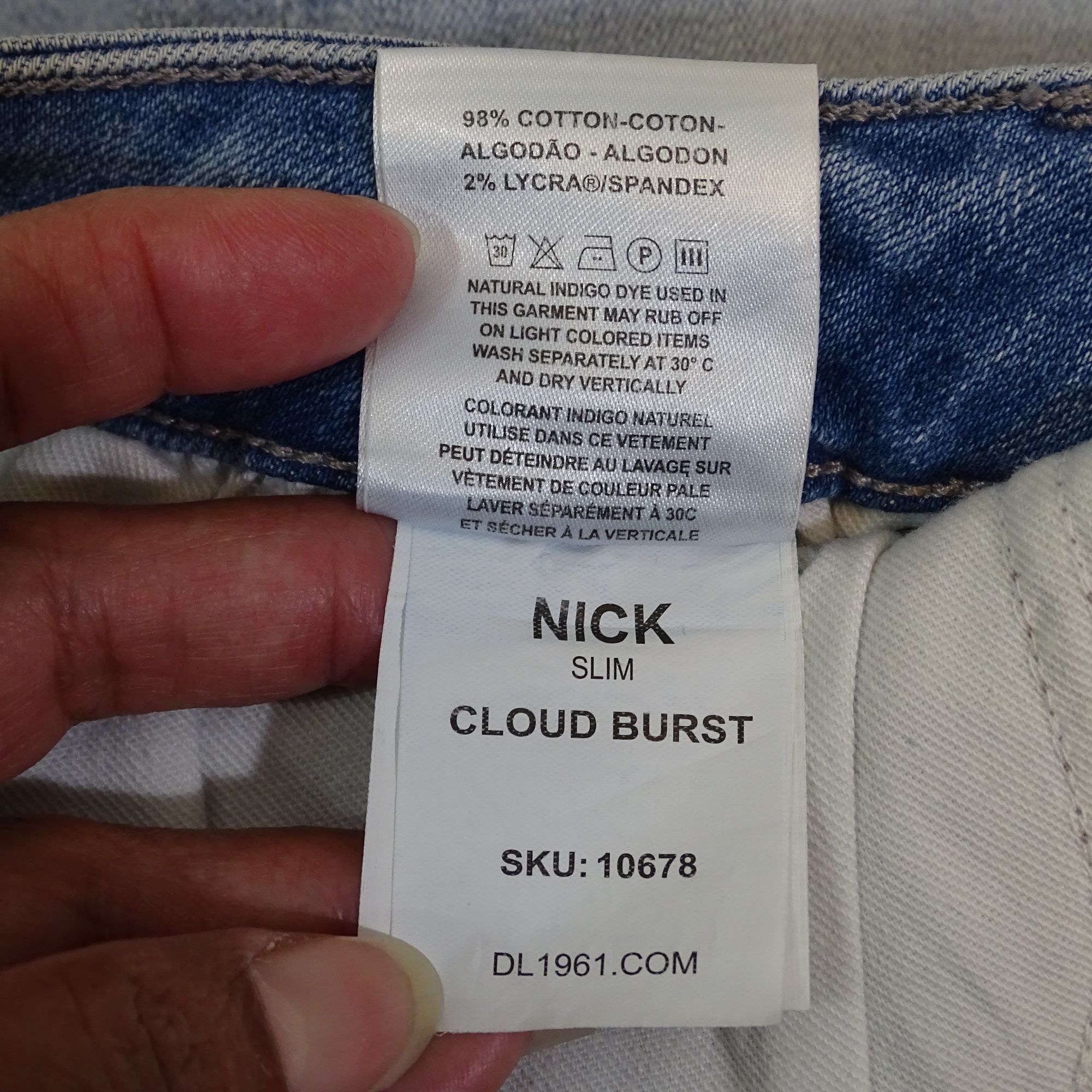 DL1961 DL1961 Nick Slim Fit Men Light Wash Denim Jeans Size 29 x 34 Size US 29 - 7 Thumbnail