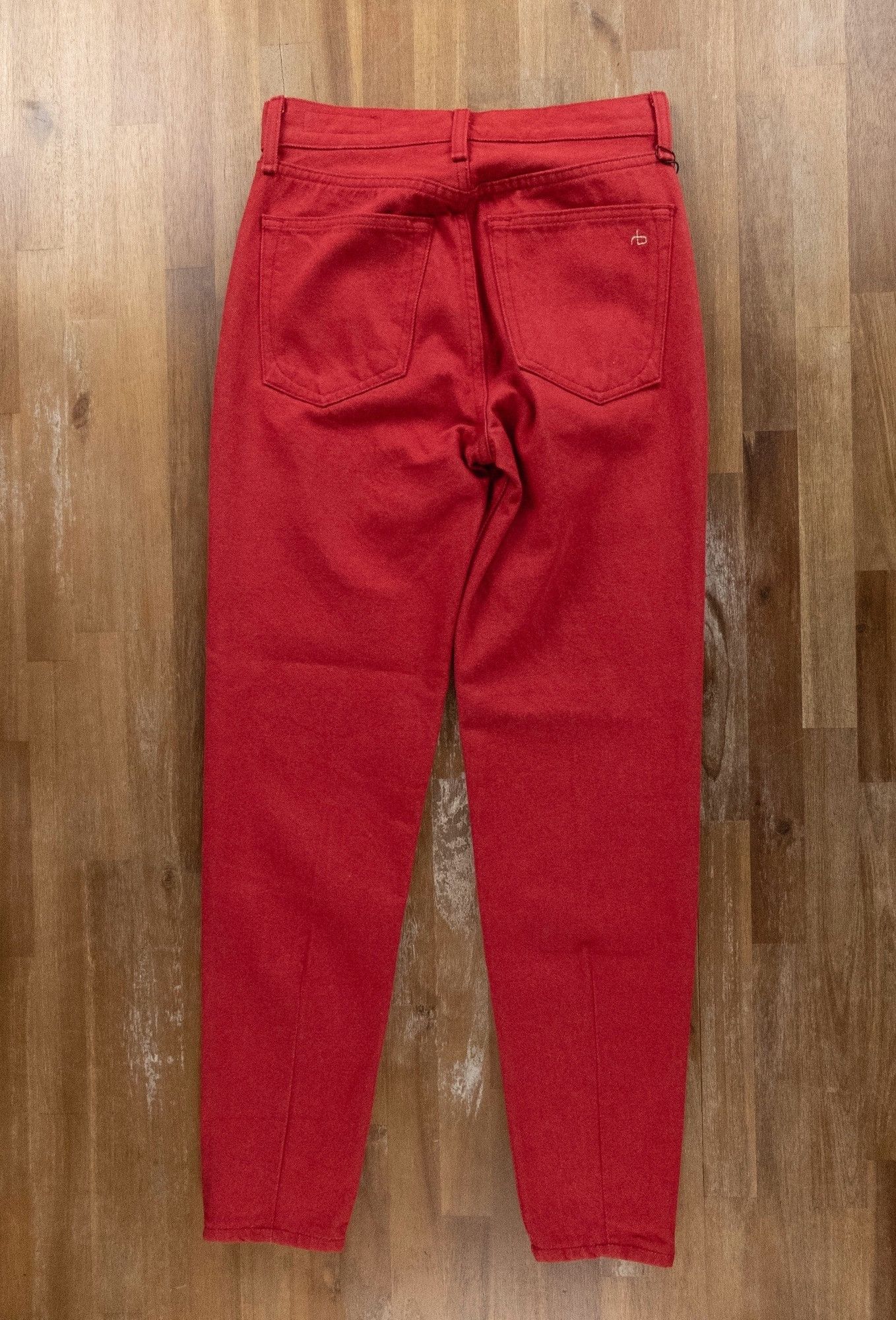 Rag & Bone RAG & BONE Ash slim fit high rise crop leg bull red jeans 24 Size 24" / US 00 / IT 34 - 10 Thumbnail