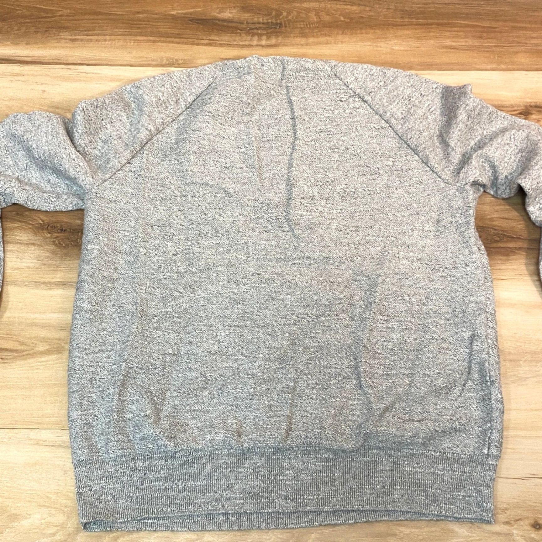 J.Crew J.Crew Slim Fit Crewneck Sweater Mens Raglan Cotton Knit Grey Marl C8445 Size US M / EU 48-50 / 2 - 8 Thumbnail