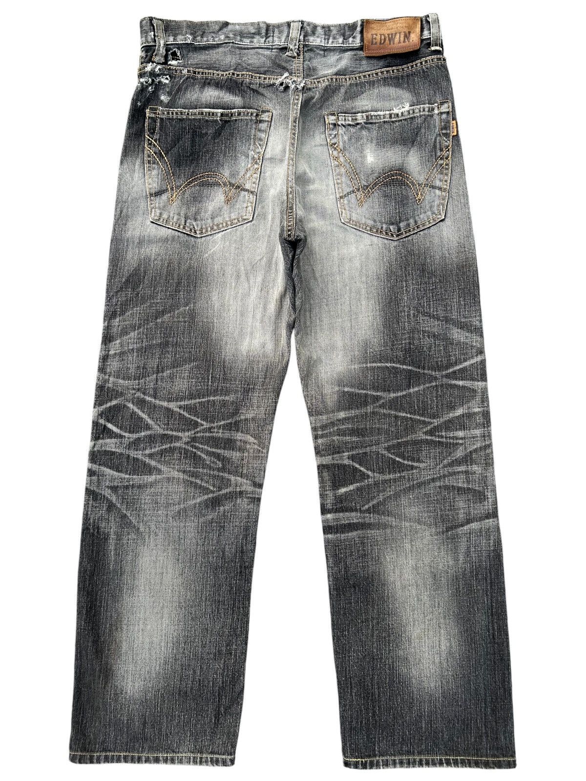 Kapital Thrashed Vintage Edwin 505V Selvedge Denim Jeans Size US 36 / EU 52 - 1 Thumbnail