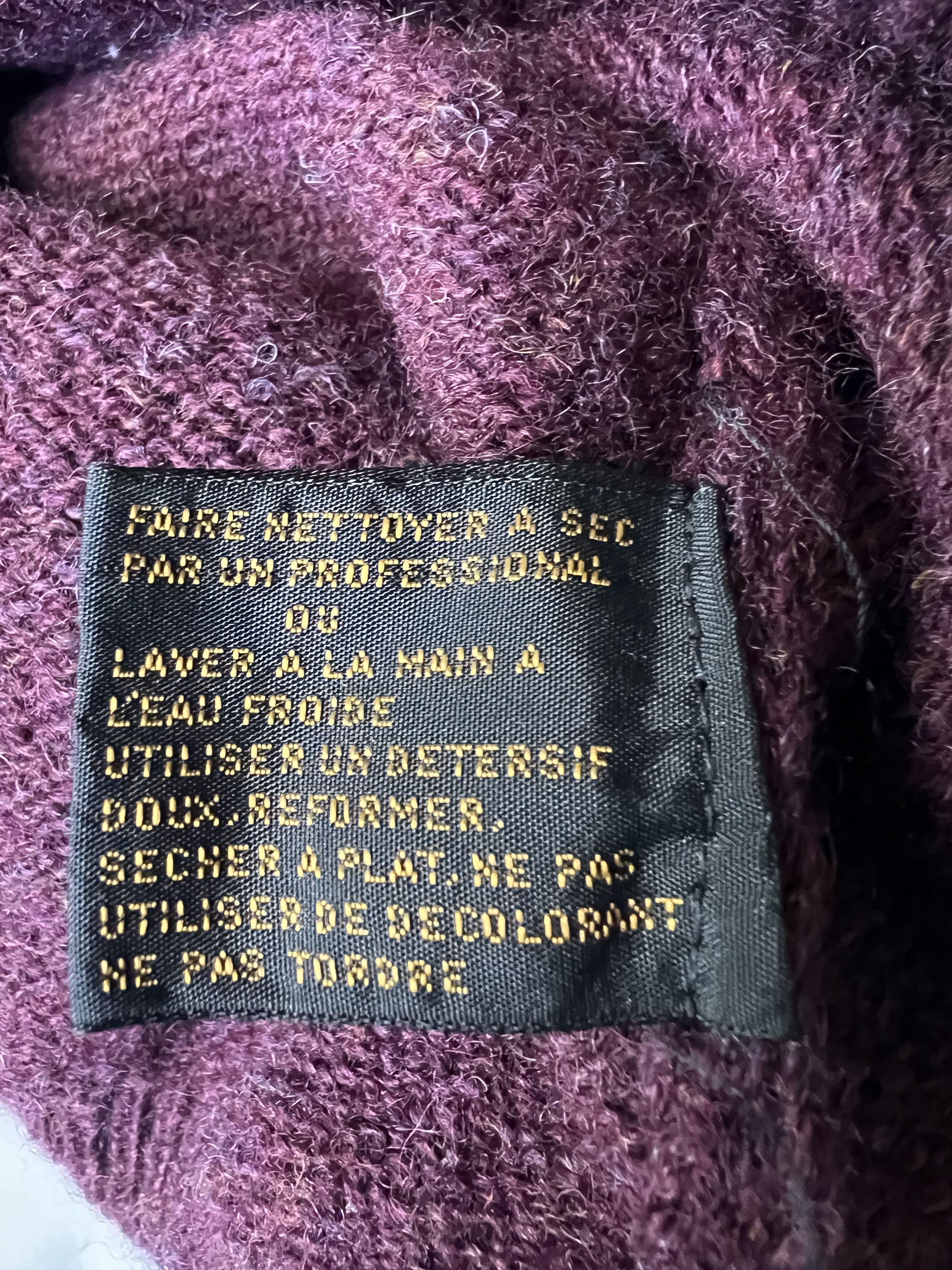 Eddie Bauer Burgundy Shetland Wool Sweater Size US L / EU 52-54 / 3 - 4 Thumbnail
