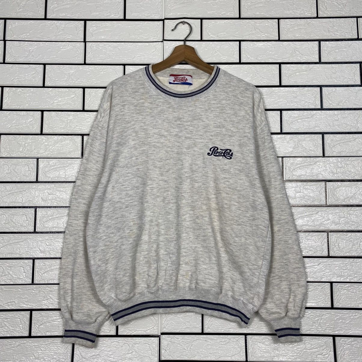 Vintage 📌Vintage Sweatshirt PepsiCola Big Logo Crewneck Size US M / EU 48-50 / 2 - 2 Thumbnail