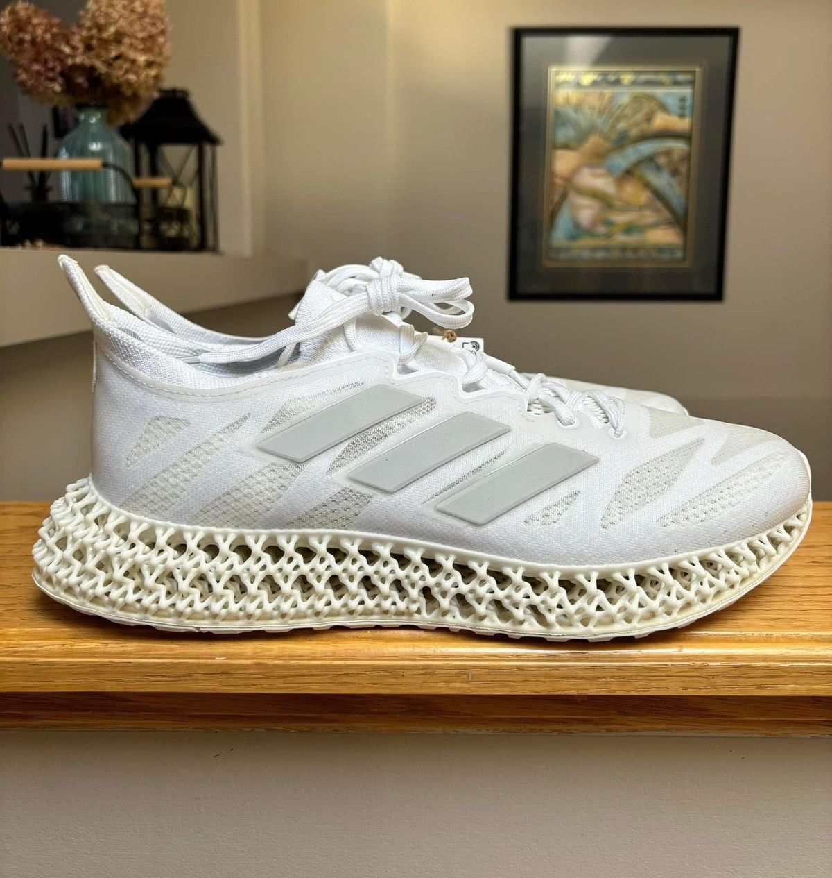 Adidas Adidas 4DFWD 3 Cloud White Core White Size US 9 / EU 42 - 1 Preview