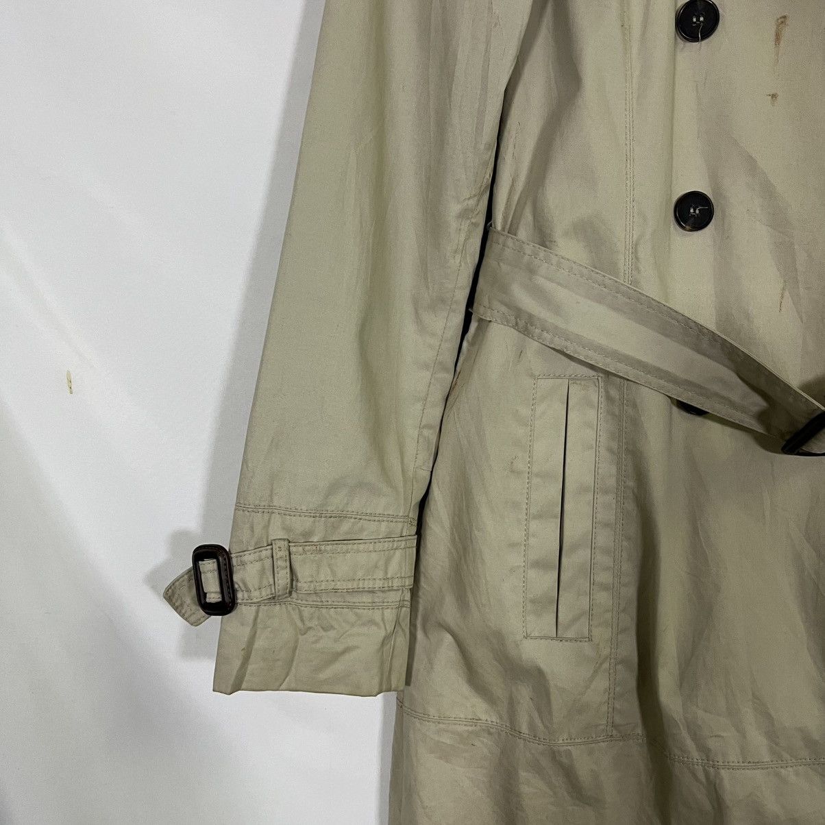 Vintage VINTAGE ZARA TRENCH COAT Size XS / US 0-2 / IT 36-38 - 2 Thumbnail
