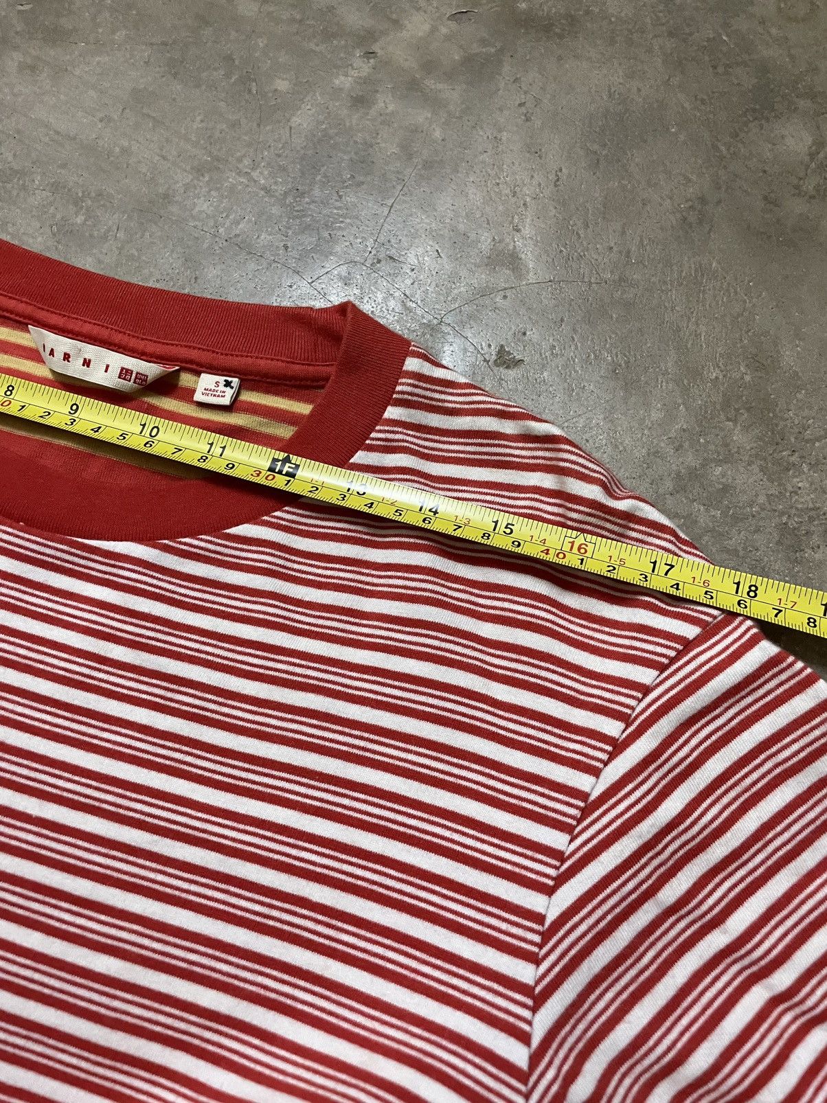 Marni × Uniqlo Marni x Uniqlo Tshirt Striped Design Size US S / EU 44-46 / 1 - 11 Thumbnail