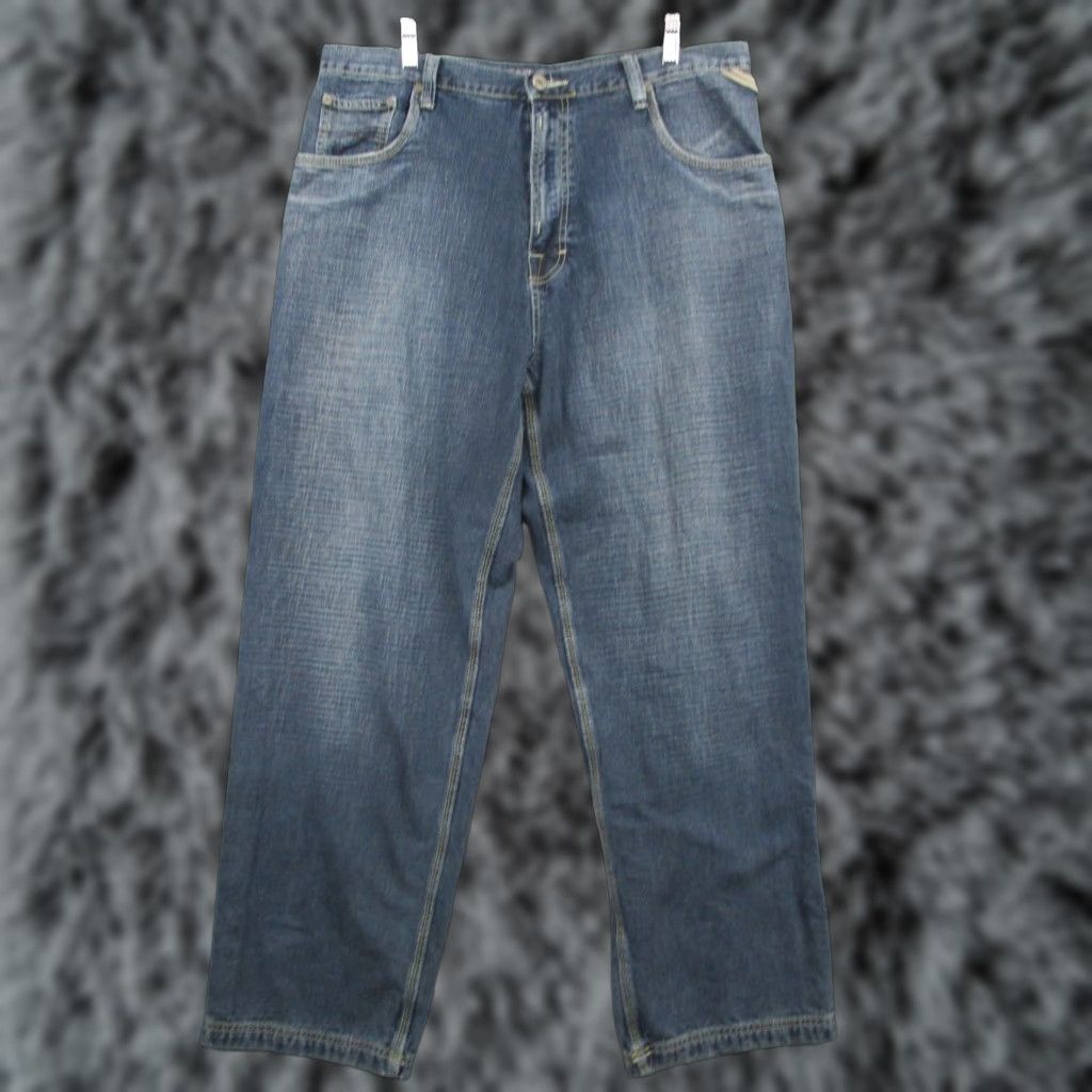 Royal Robbins VINTAGE Royal Robbins Jeans 36x30 Men Blue Denim Hip Hop Baggy Wide-Leg Jeans Size US 36 / EU 52 - 1 Thumbnail
