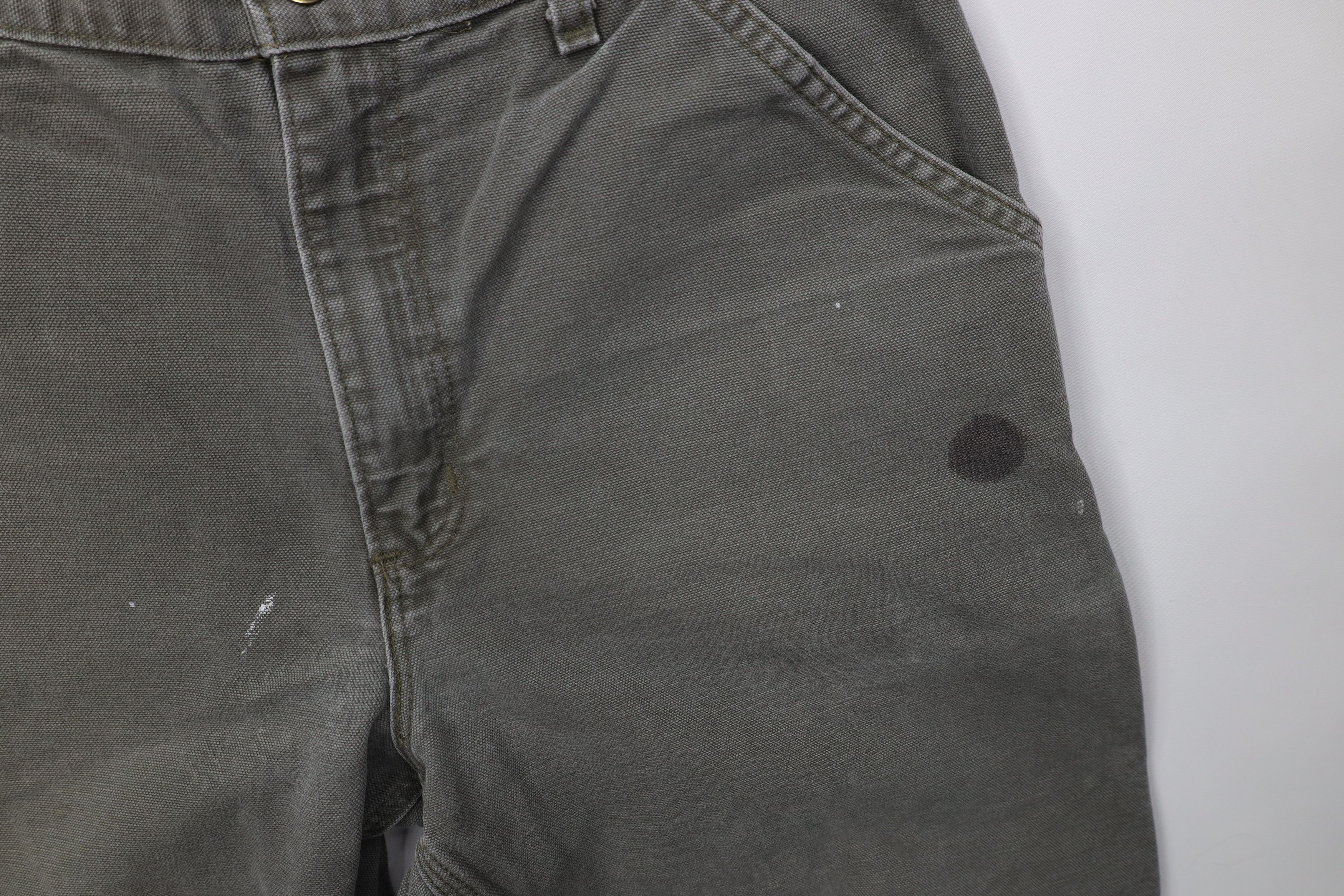 Carhartt Vintage Y2K Carhartt Relaxed Dungaree Wide Leg Pants Green Size US 34 / EU 50 - 8 Thumbnail