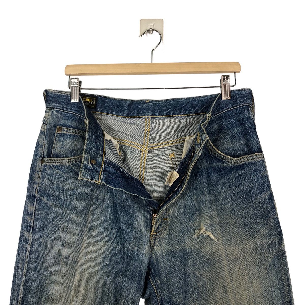Japanese Brand 🔥Vintage Denim Jeans Lee Rider Biker Size US 32 / EU 48 - 17 Thumbnail