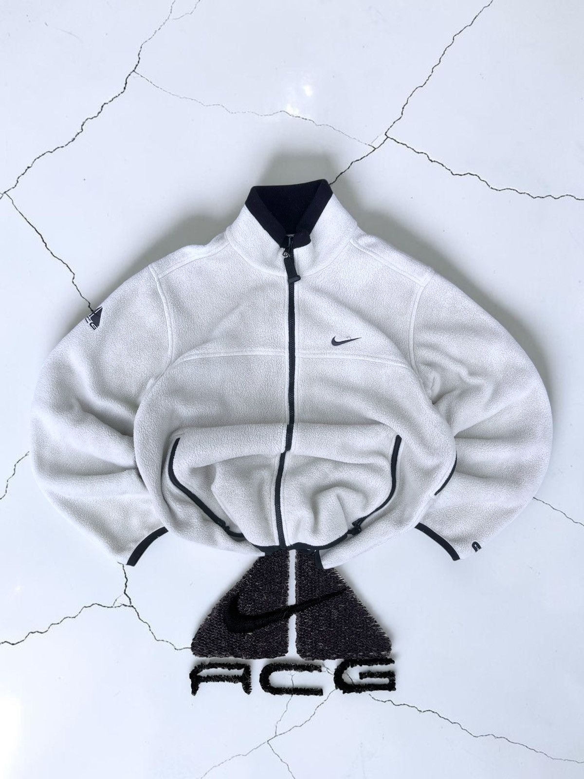 2008 Nike ACG Layering System 2 Polartec Fleece White