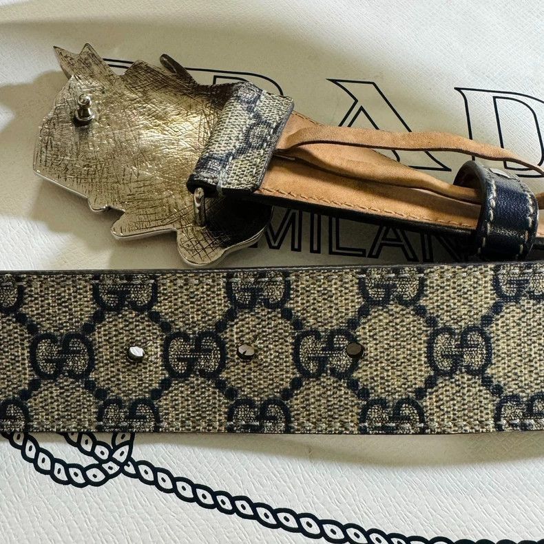 Gucci Gucci Limited Edition Enamel Anchor Belt-2505 Size ONE SIZE - 4 Thumbnail
