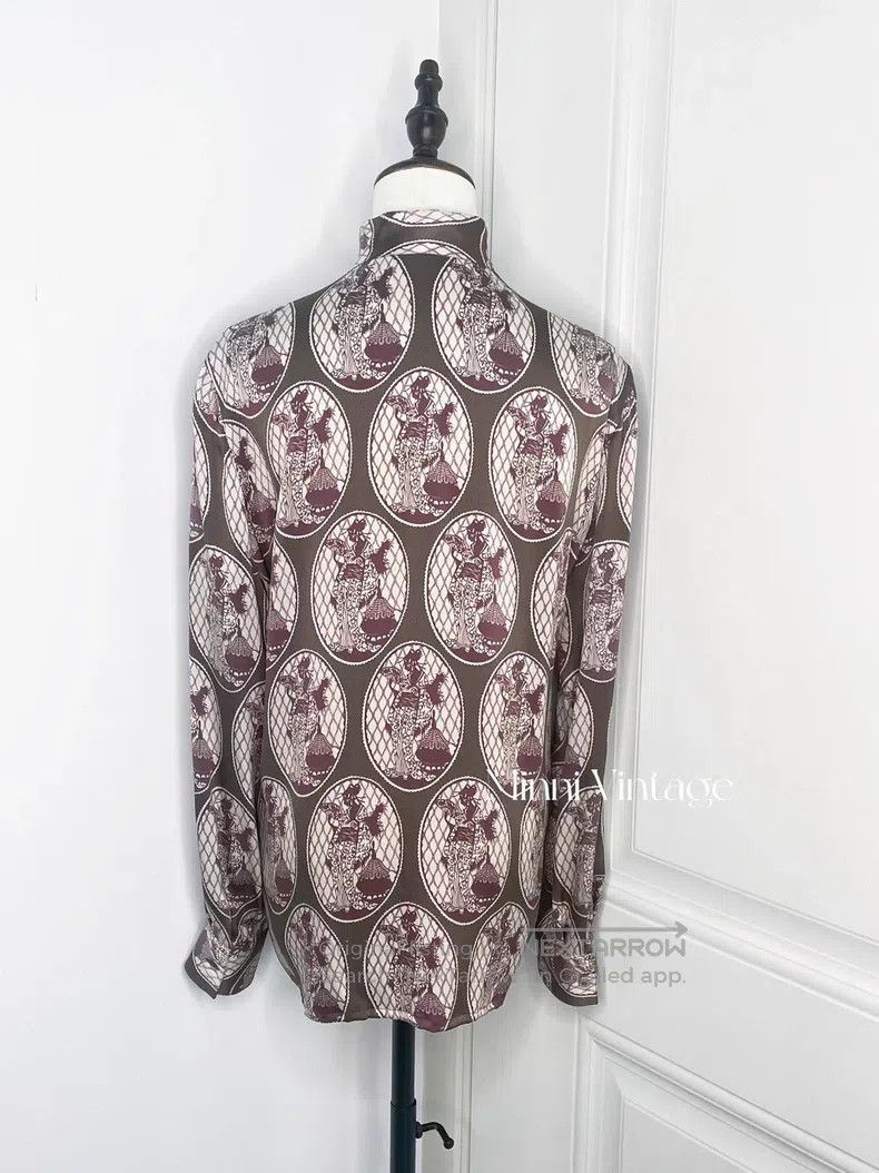 Valentino Valentino Chinese stand-up collar silk vintage shirt Size M / US 6-8 / IT 42-44 - 4 Thumbnail