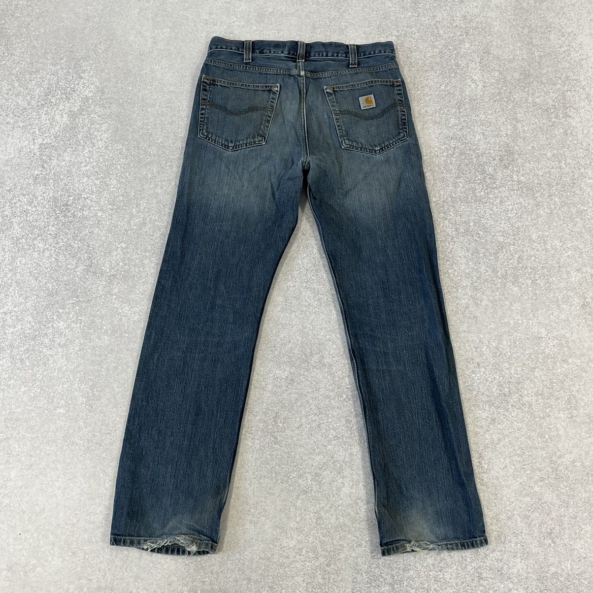 Carhartt Carhartt blue denim jeans straight pant Size US 32 / EU 48 - 8 Thumbnail