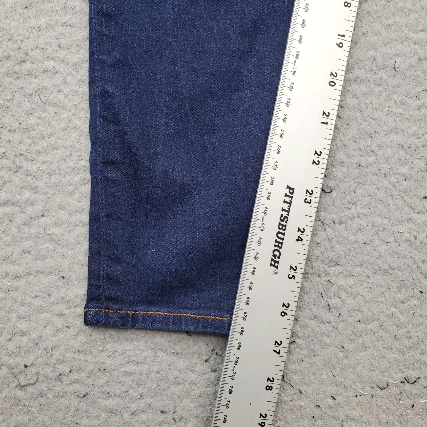 Hudson Hudson Womens 33 Blue Denim Stretch Super Skinny Jeans Mid Rise Slim Ankle 5-Pocket Denim Shirt? Size 24" / US 00 / IT 34 - 4 Thumbnail