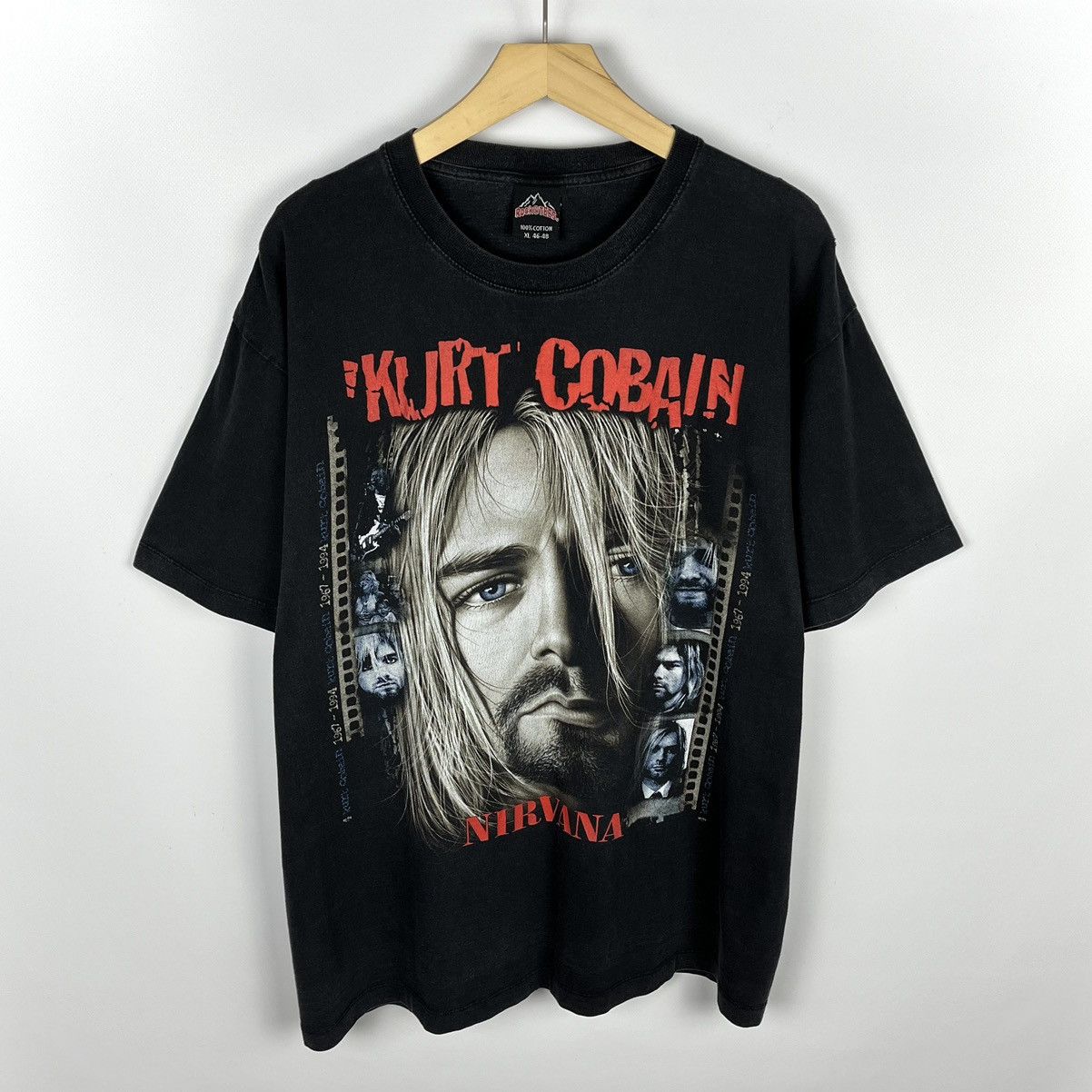 Band Tees Vintage Nirvana Kurt Cobain rare rock band tee 90’s Size US XL / EU 56 / 4 - 1 Thumbnail