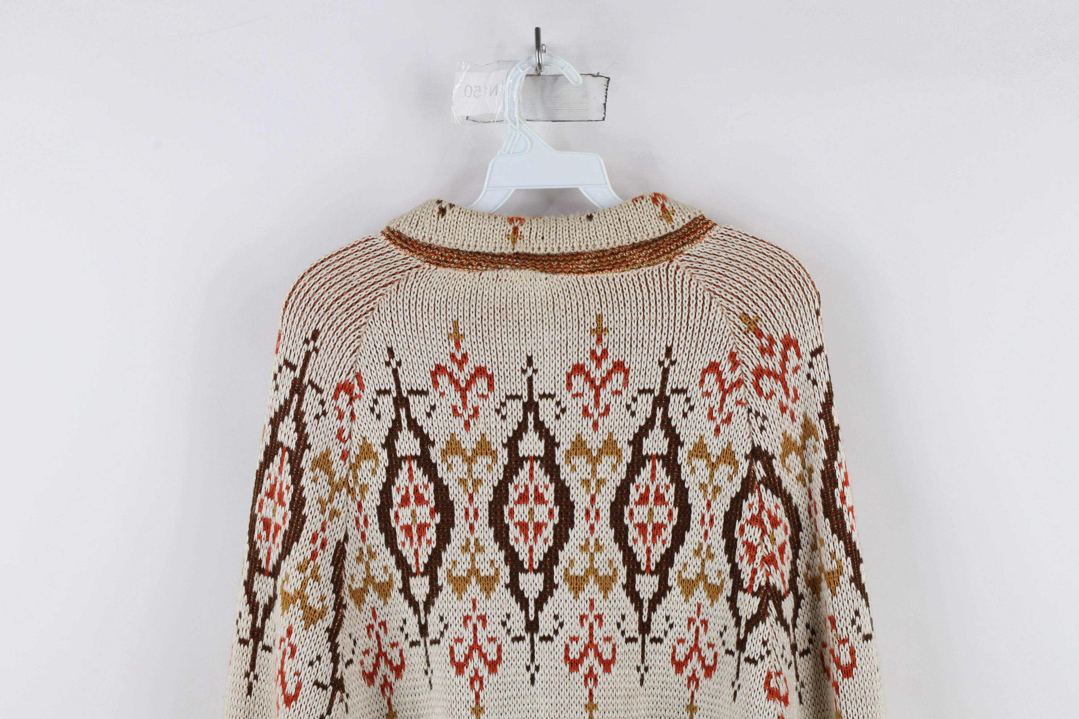 Vintage Vintage 60s 70s Mid Century Modern Sweater Cape Cardigan Size ONE SIZE - 12 Thumbnail
