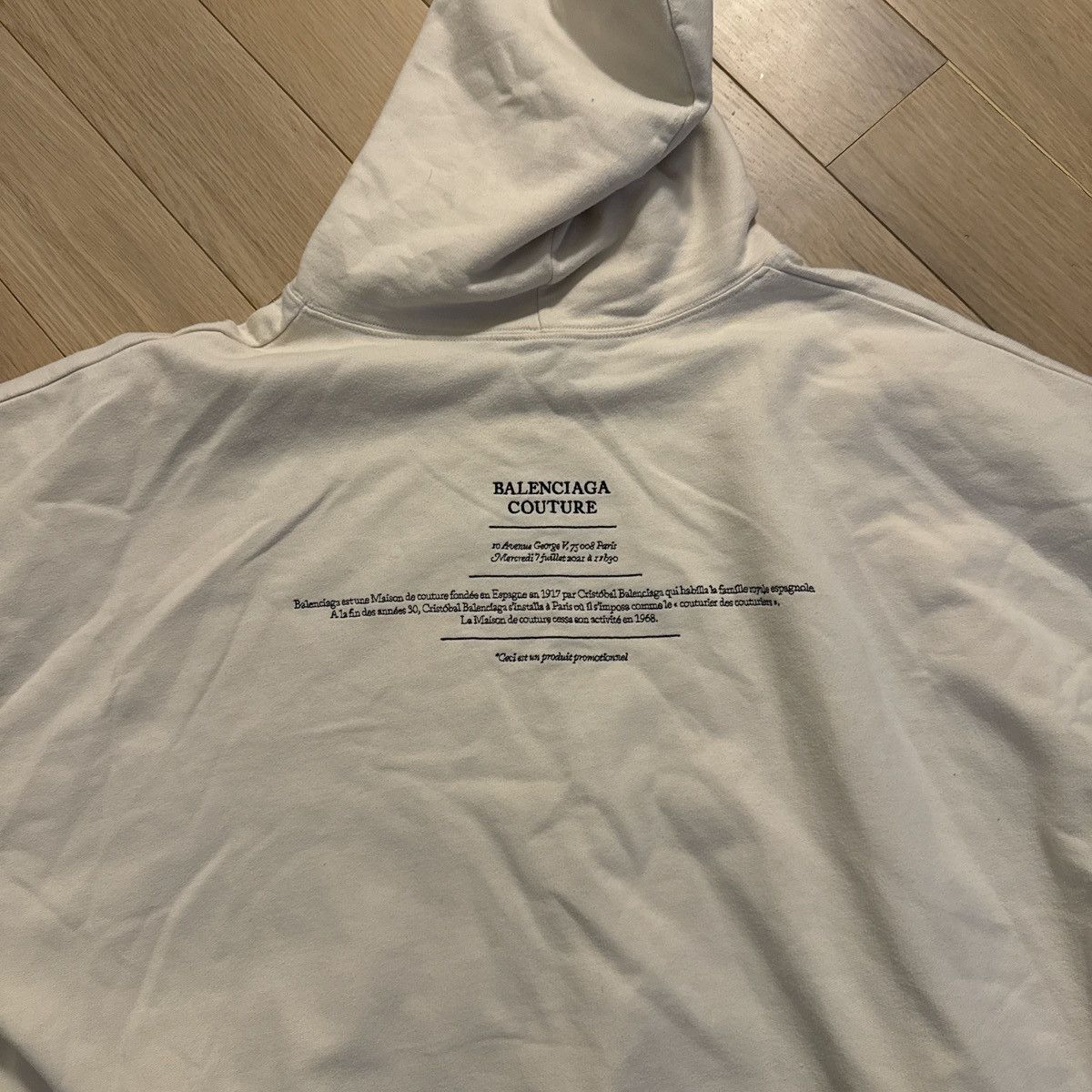 Balenciaga White Balenciaga Hoodie Size US L / EU 52-54 / 3 - 3 Thumbnail