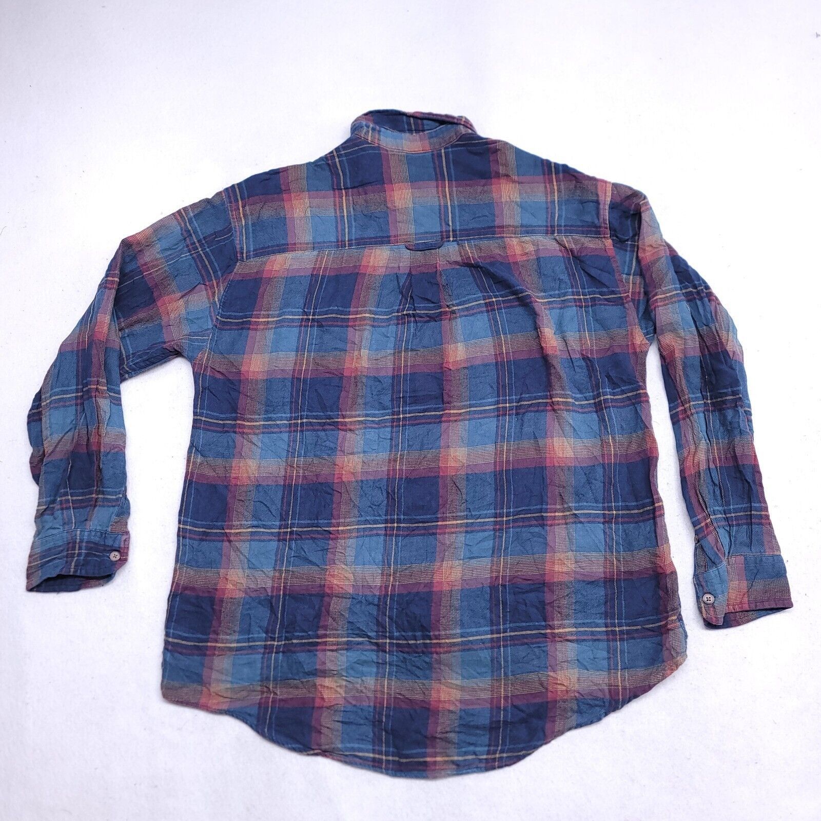 Consensus Sportswear Consensus Madras Flannel Casual Shirt Men Size Medium M Blue Size US M / EU 48-50 / 2 - 10 Thumbnail
