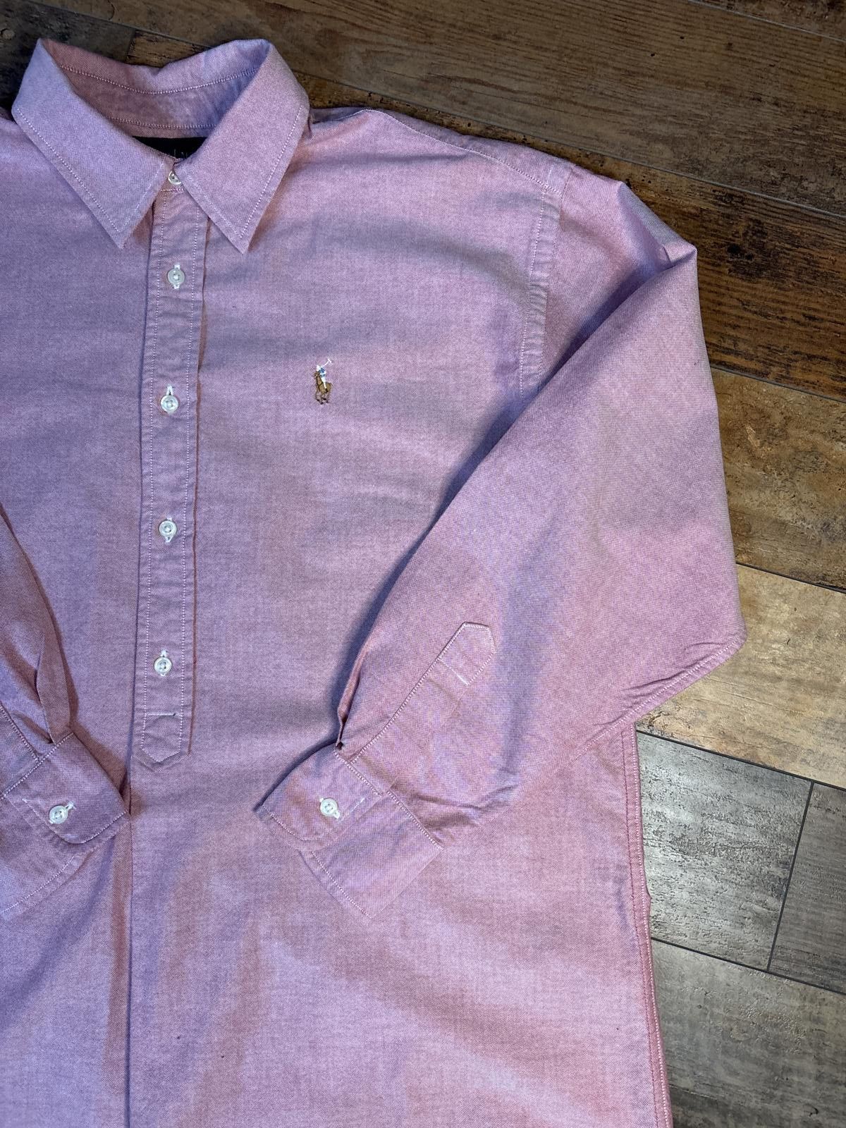 Polo Ralph Lauren Polo Ralph Lauren Classic Fit Pink Oxford Shirt XL Size US L / EU 52-54 / 3 - 2 Thumbnail