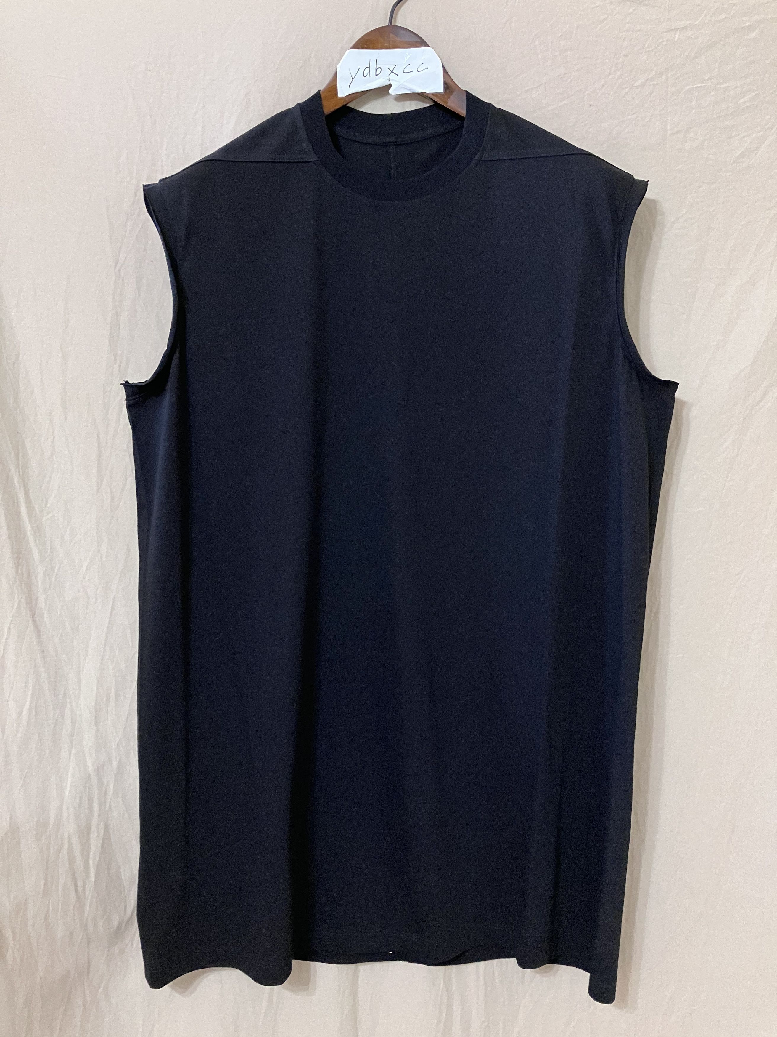 image of Rick Owens Fw23 Luxor Tarp Tee Black Xs, Men's