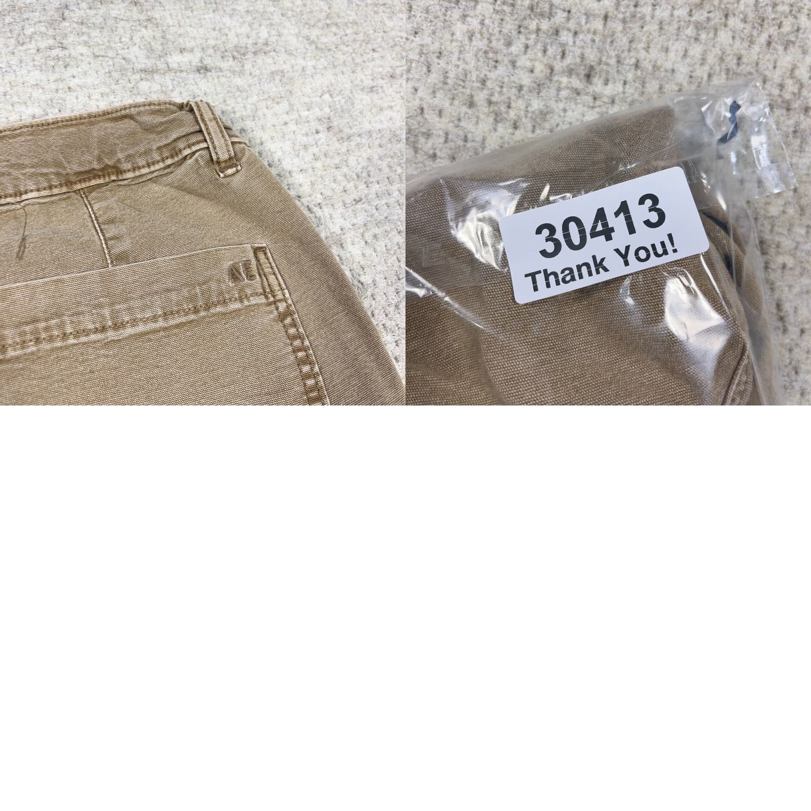 American Eagle Outfitters American Eagle Carpenter Pants Women 6 Brown Tan Canvas Straight Leg Retro 26x29 Jeans Womens Size 28" / US 6 / IT 42 - 10 Thumbnail