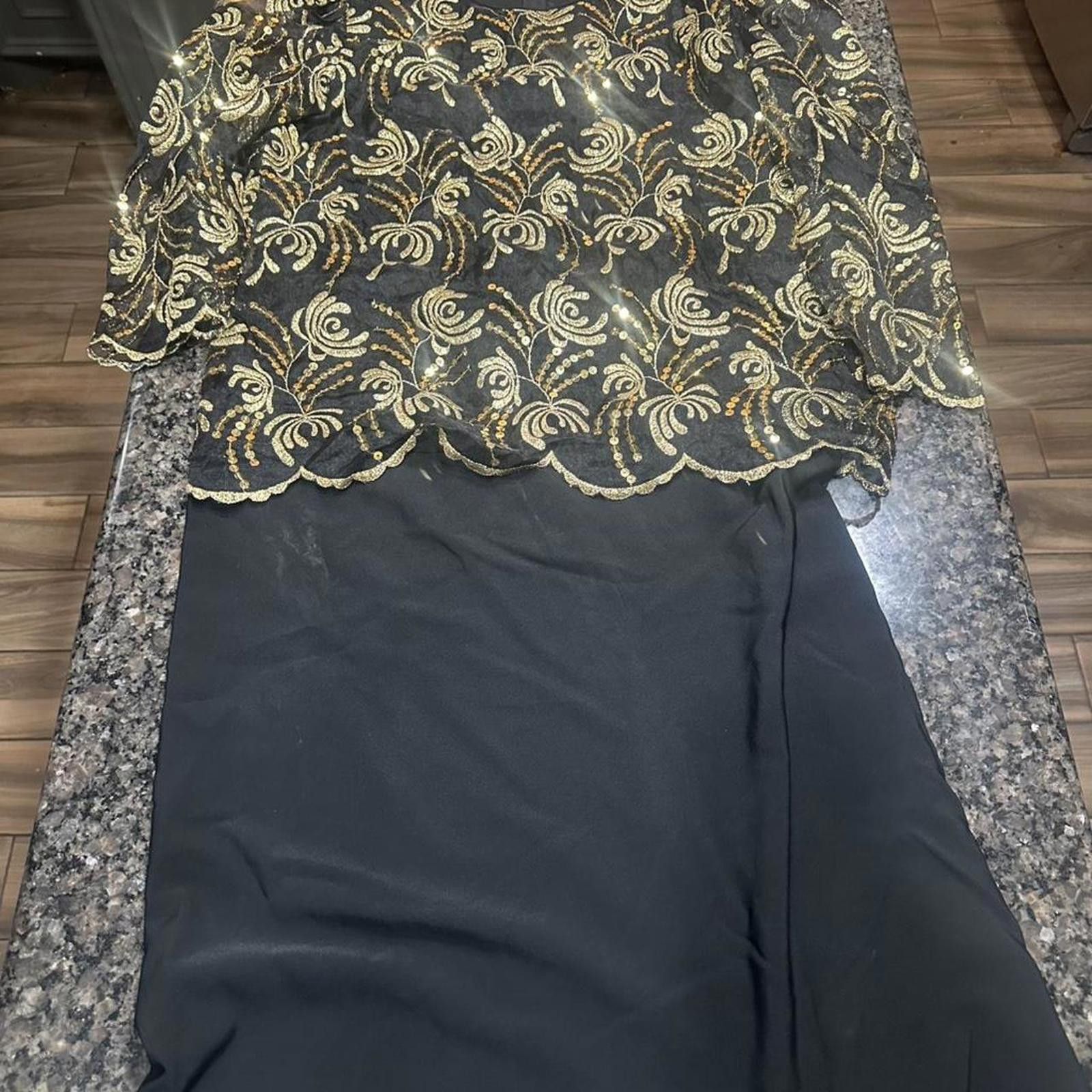 Other Black and gold sequin dress= #glamour #party #eveningwear Size S / US 4 / IT 40 - 1 Thumbnail