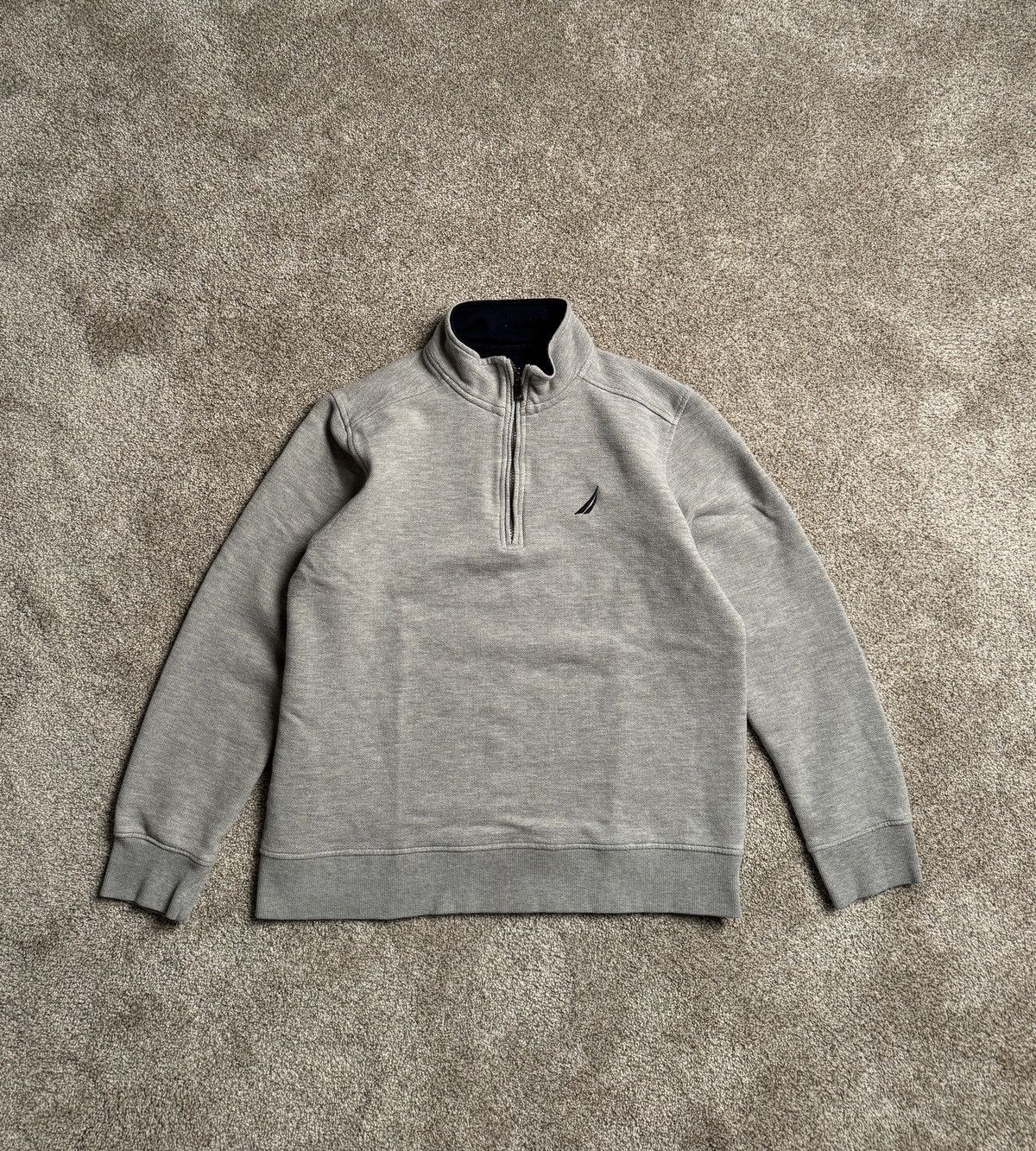 Nautica NAUTICA HEATHER GREY QUARTER ZIP Size US M / EU 48-50 / 2 - 1 Thumbnail