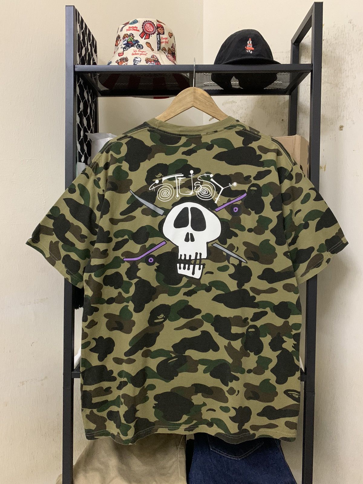 Bape X Stussy 30th Anniversary 1st Camo Tee, image size:1200x1600
