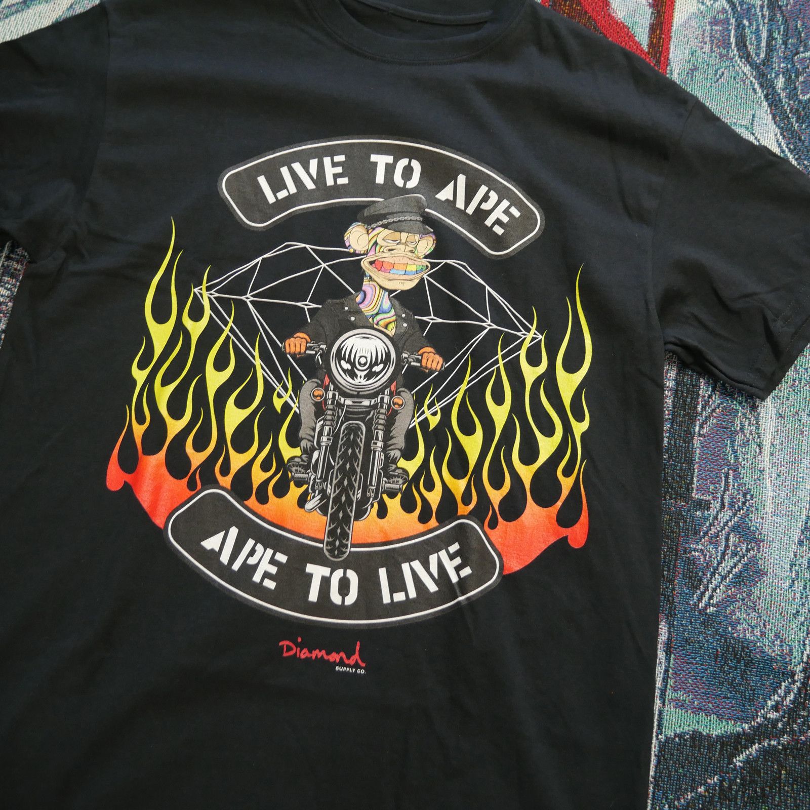 Diamond Supply Co. Diamond Supply Co. x Ape Live To Ape Tee Bored Ape NFT Size US L / EU 52-54 / 3 - 1 Thumbnail
