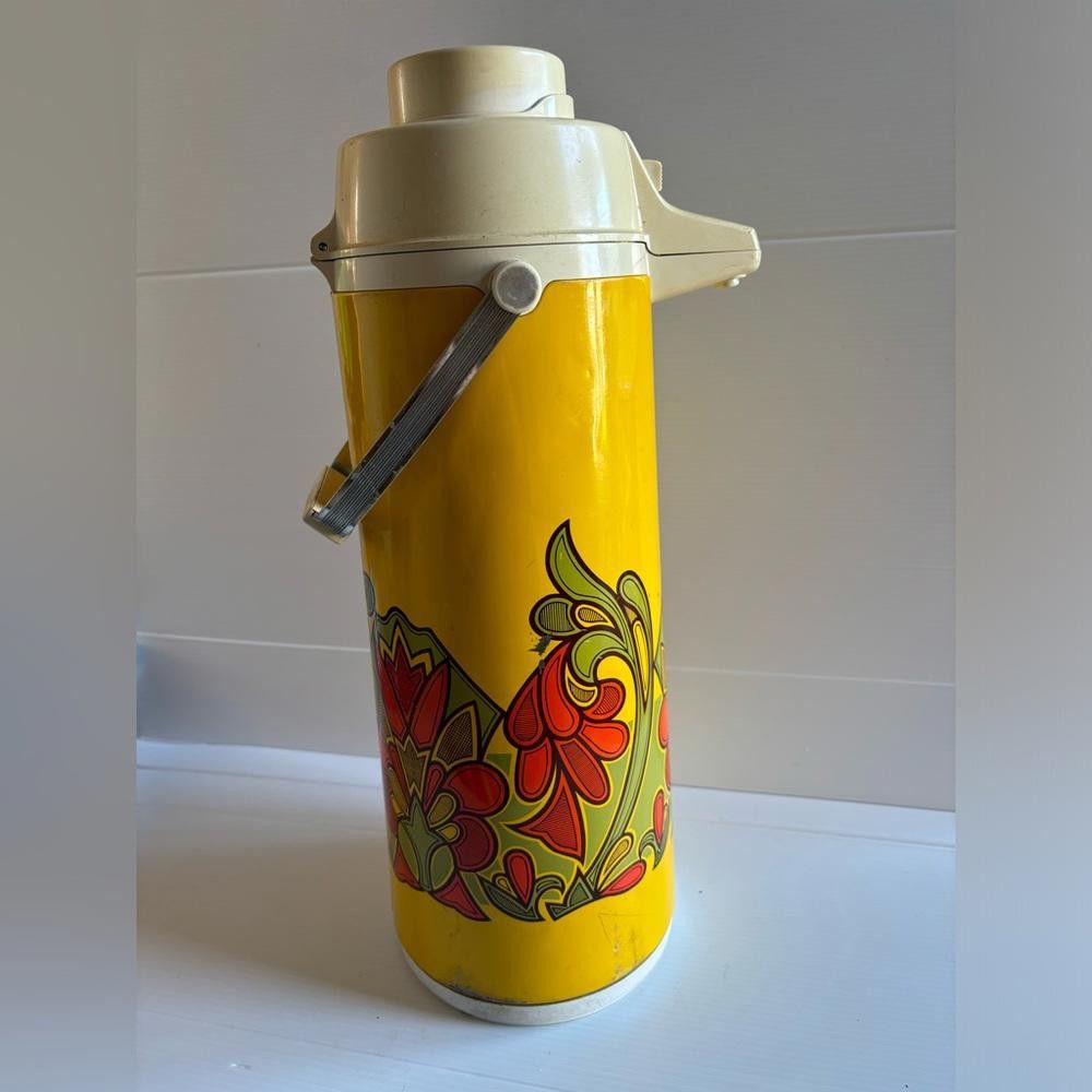 Designer Vintage 70's Thermos Peacock Vacuum Bottle Size ONE SIZE - 2 Thumbnail