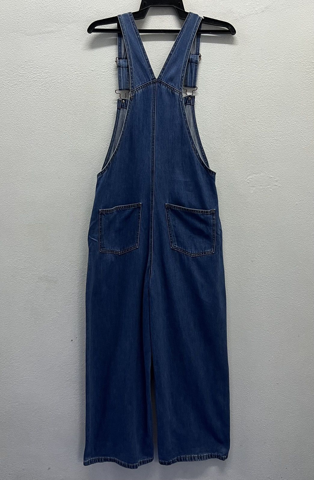 GU × Vintage GU Denim Overalls – Women's Size L (100% Cotton) Size US 32 / EU 48 - 2 Thumbnail