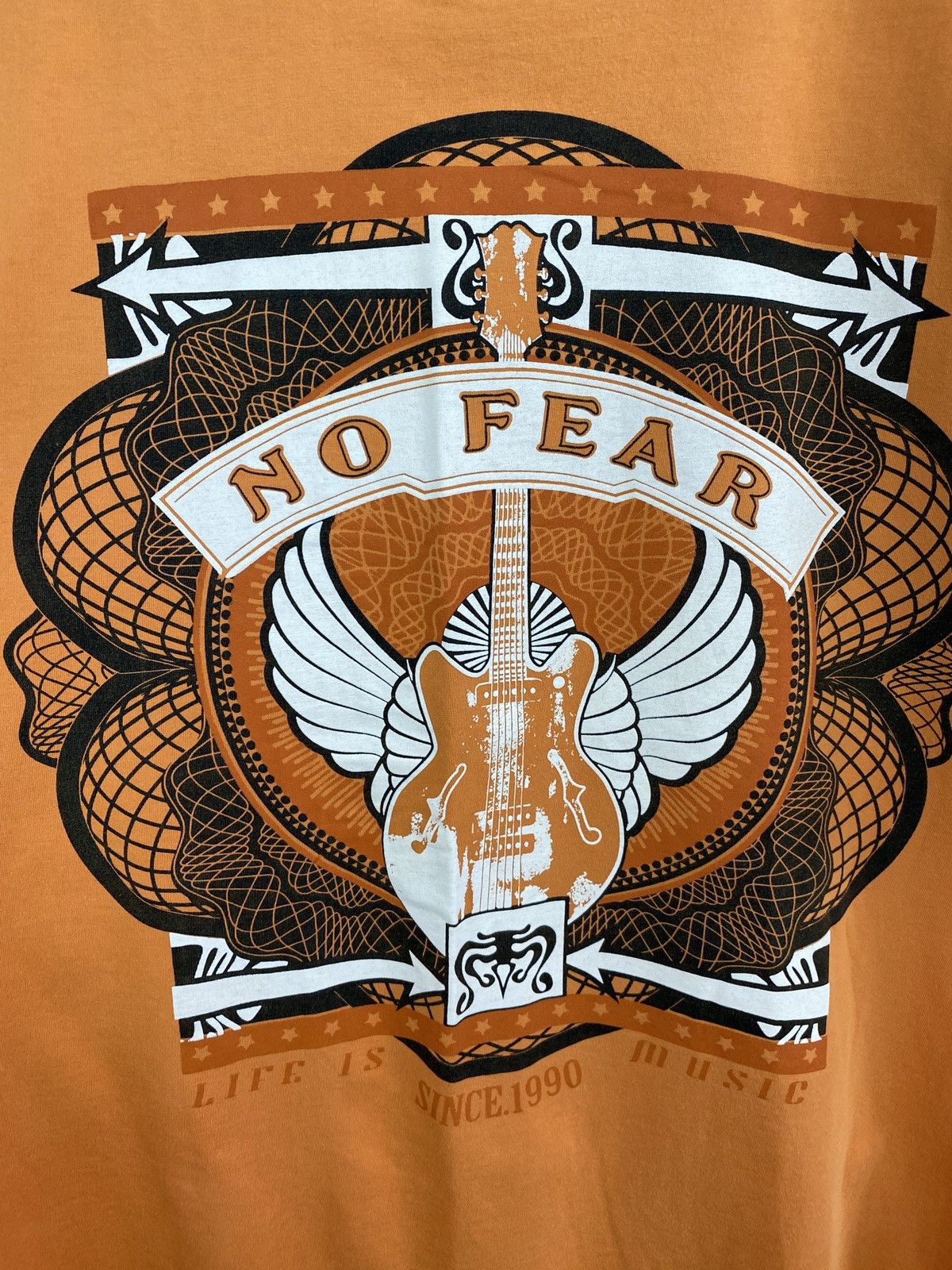 No Fear 🔥💀 Vintage No Fear Life is Music T-Shirt Rare Retro Hype Y2K Size US XL / EU 56 / 4 - 7 Thumbnail