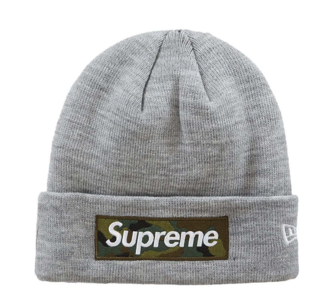 Supreme Box Logo Hooded Sweatshirt (FW24) Heather Grey Men's