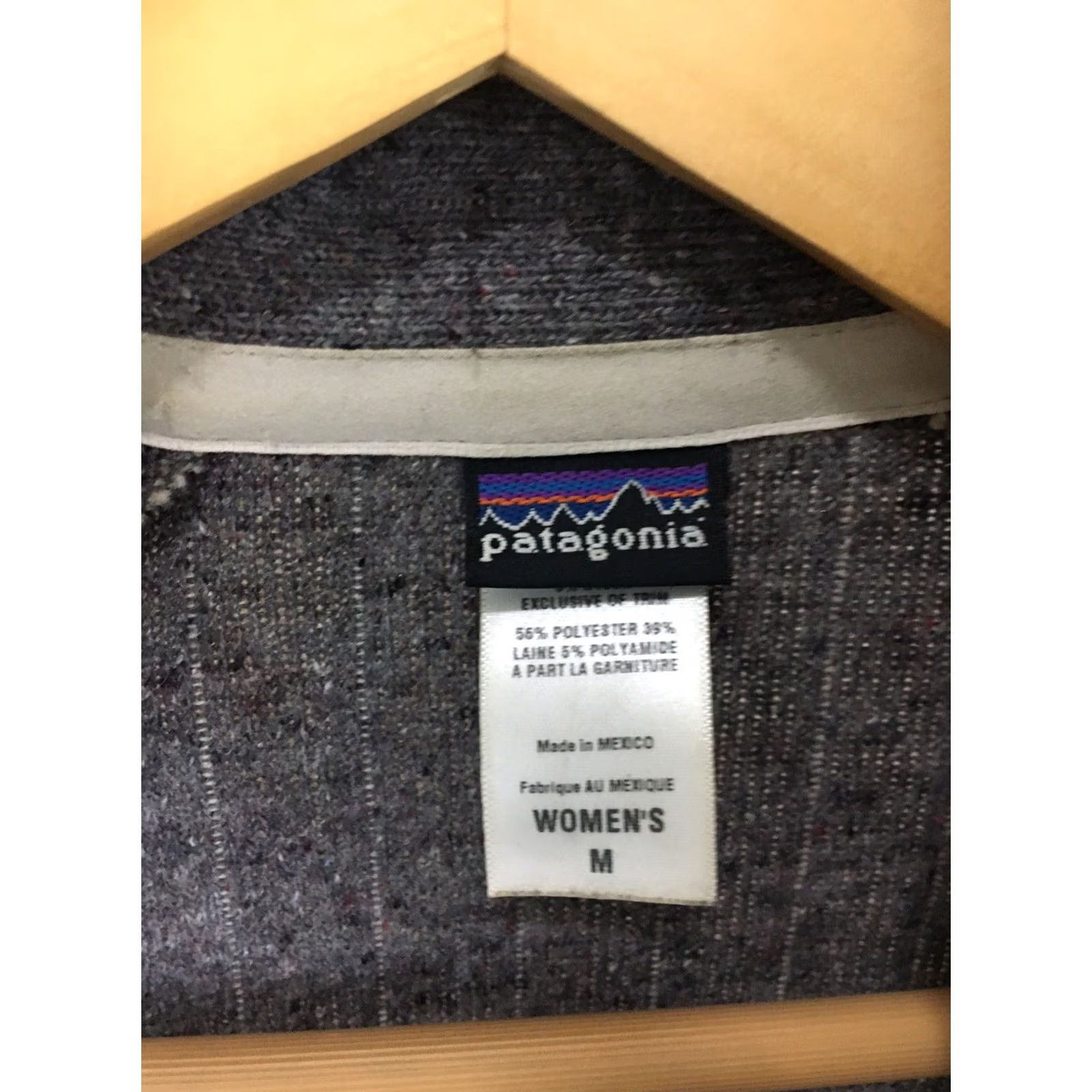 Patagonia Patagonia Jacket Beig e Gray Striped Wool Blend Full Zip Sweater Jacket M Womens Hoodie? Size M / US 6-8 / IT 42-44 - 5 Thumbnail