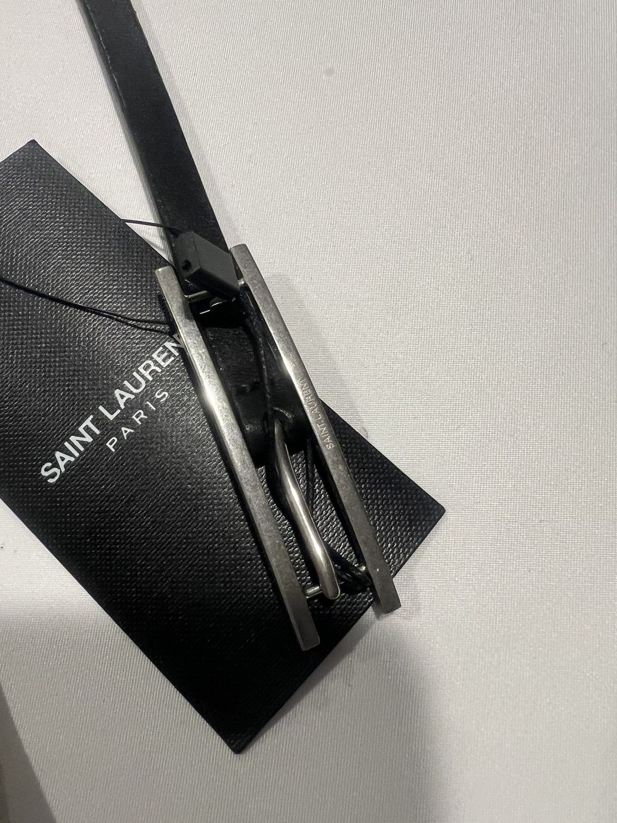 Saint Laurent Paris Saint Laurent men’s skinny belt. 95/36 $750 Size 36 - 1 Thumbnail