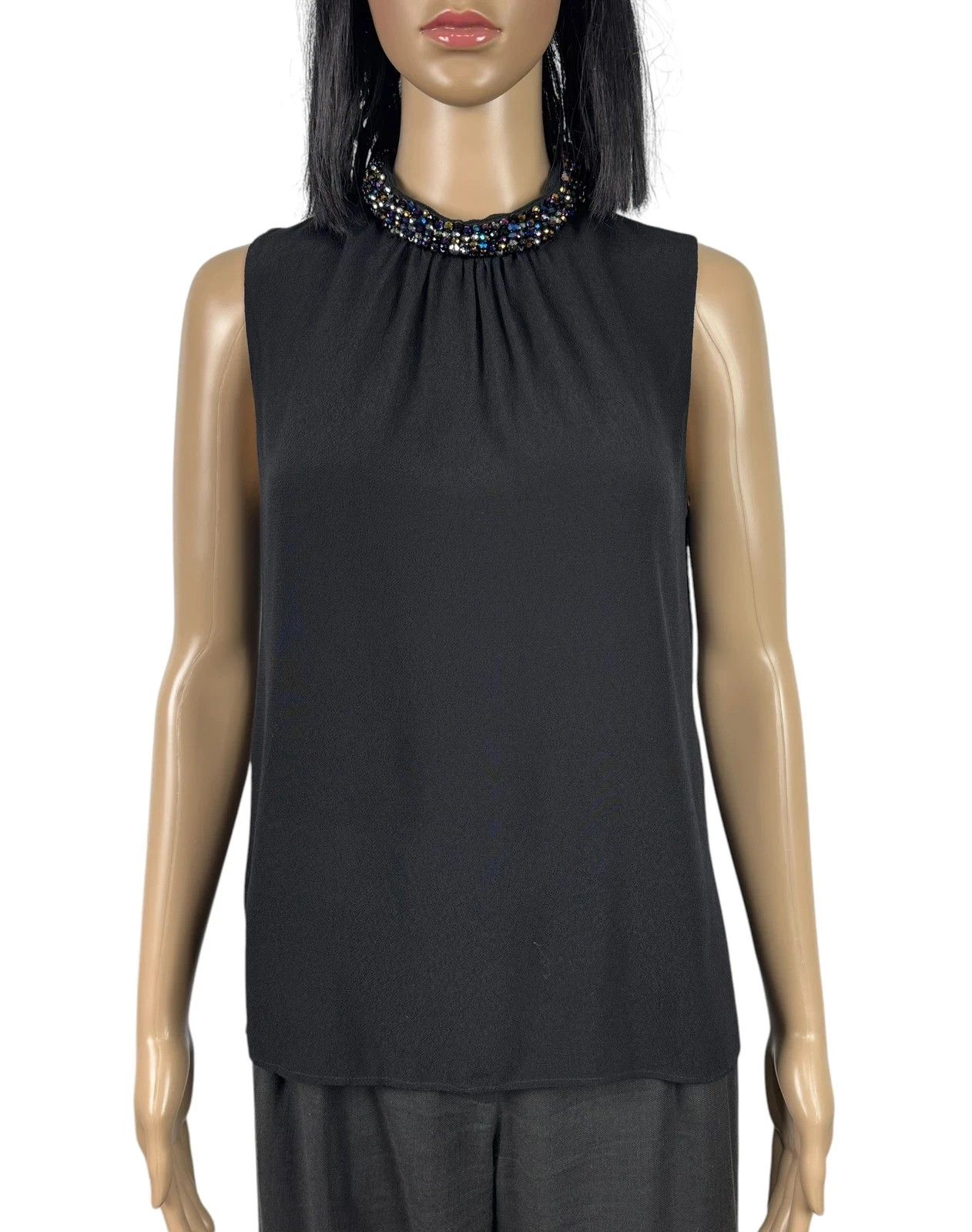 Sandro Sandro Sleeveless Top Acetate Decorated size 1 Size S / US 4 / IT 40 - 2 Thumbnail