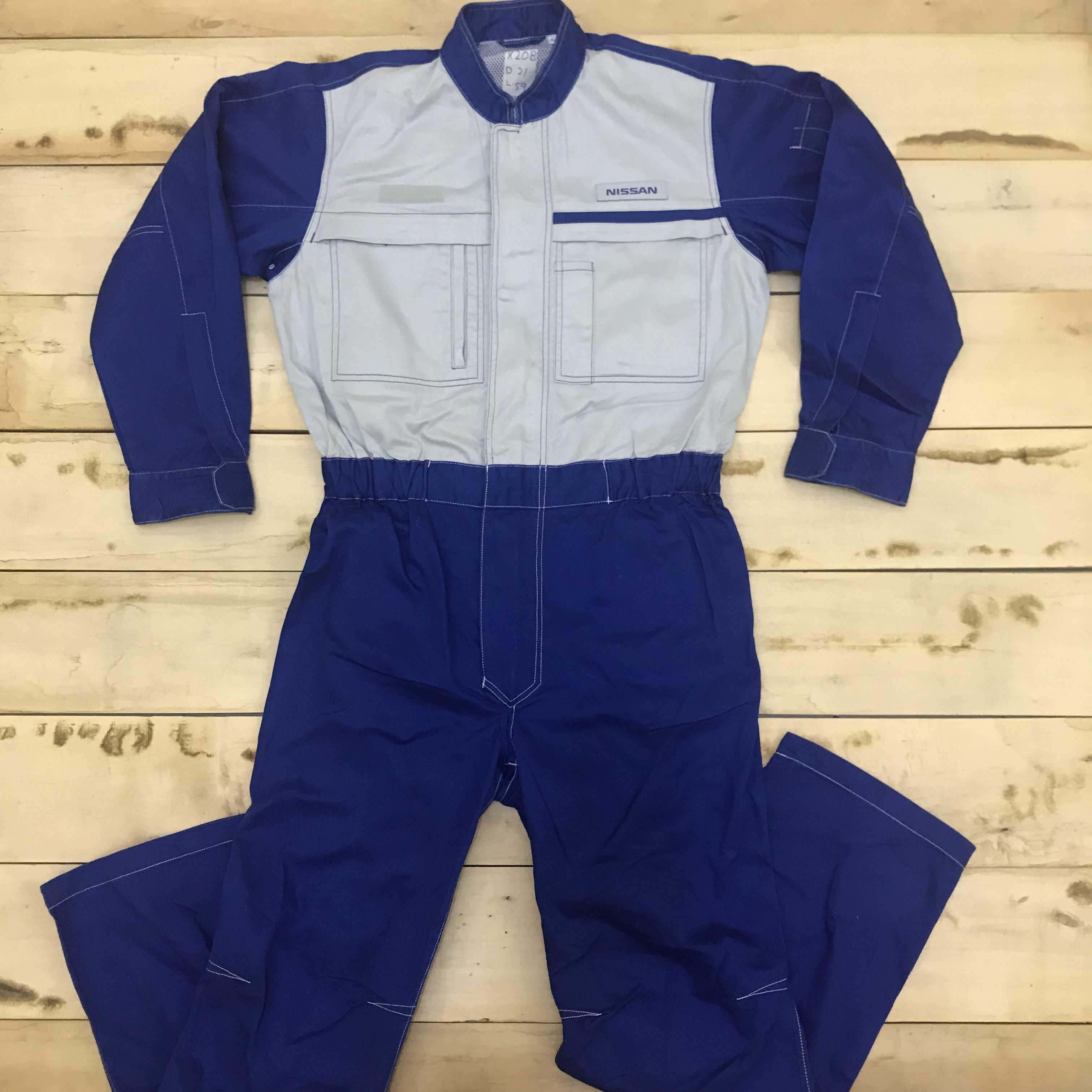 Japanese Brand X208 NISSAN GTR JDM WORKWEAR COVERALLS Size US 35 - 2 Thumbnail