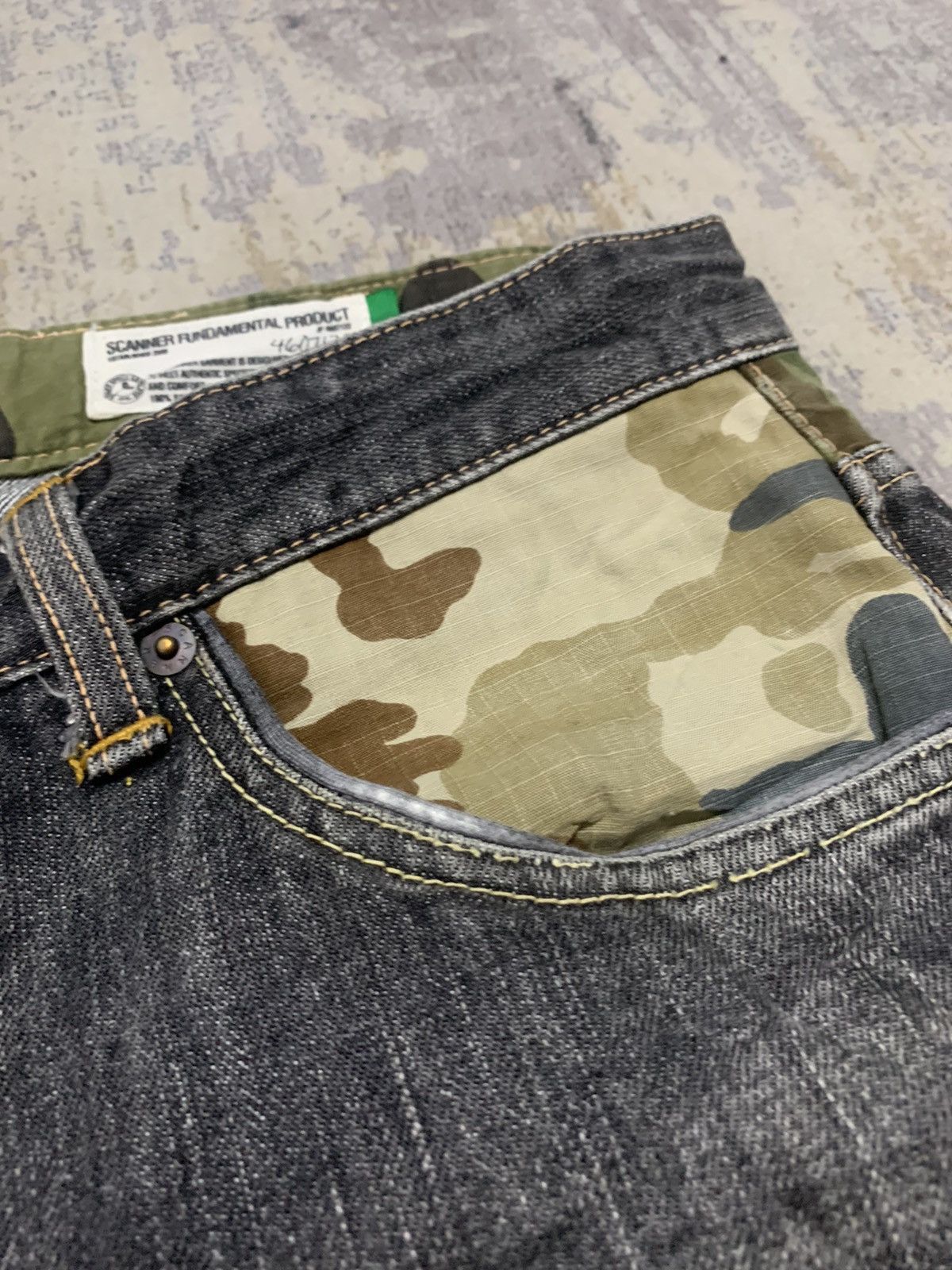 FDMTL JAPAN Fundamental Faded Baggy Jeans Size US 34 / EU 50 - 9 Thumbnail
