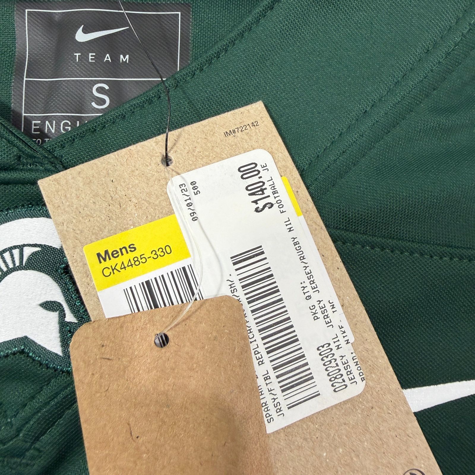 Nike Nike Michigan State Spartans Cal Haladay Jersey Adult Small Size US S / EU 44-46 / 1 - 6 Thumbnail