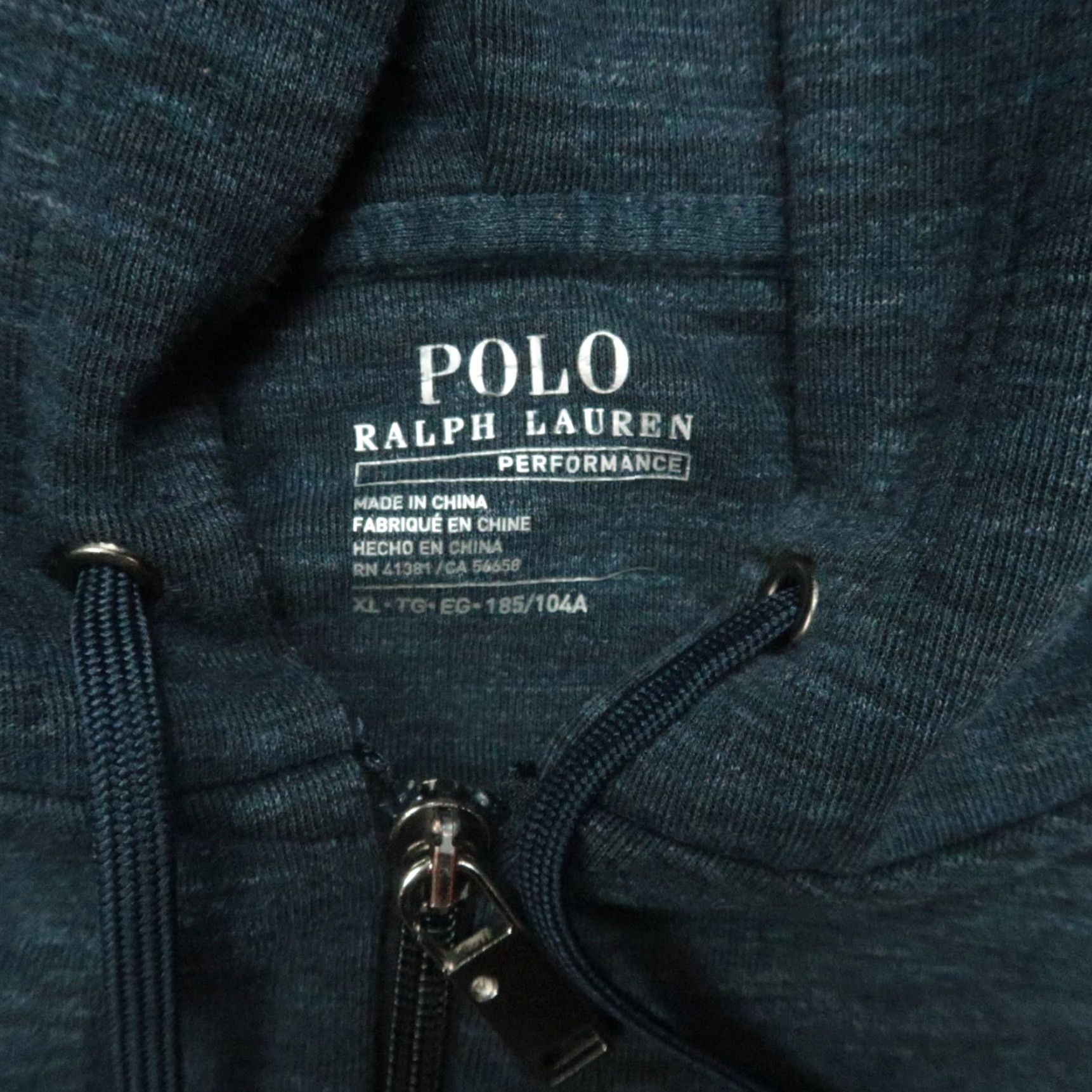 Polo Ralph Lauren Polo Ralph Lauren Hoodie Mens XL Blue Full Zip Hooded Pockets Heavyweight Fleece Cotton Polyester Size US XL / EU 56 / 4 - 3 Thumbnail