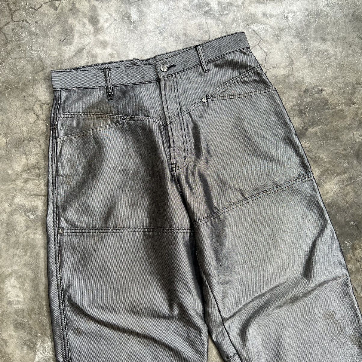 Pelle Pelle 2000s Archive Pelle Pelle Double Knee Silver Jeans Size US 36 / EU 52 - 3 Thumbnail