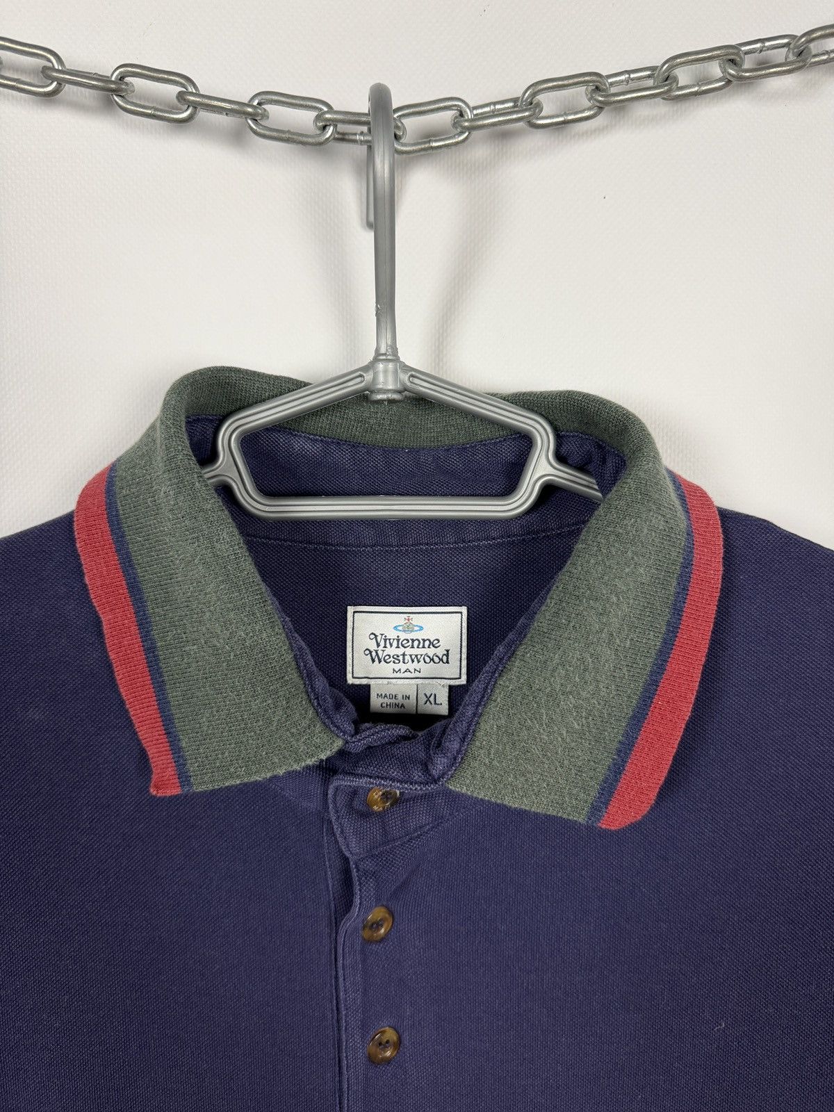 Vivienne Westwood Vivienne Westwood Short Sleeve Polo Shirt Purple Size XL Size US XL / EU 56 / 4 - 6 Thumbnail