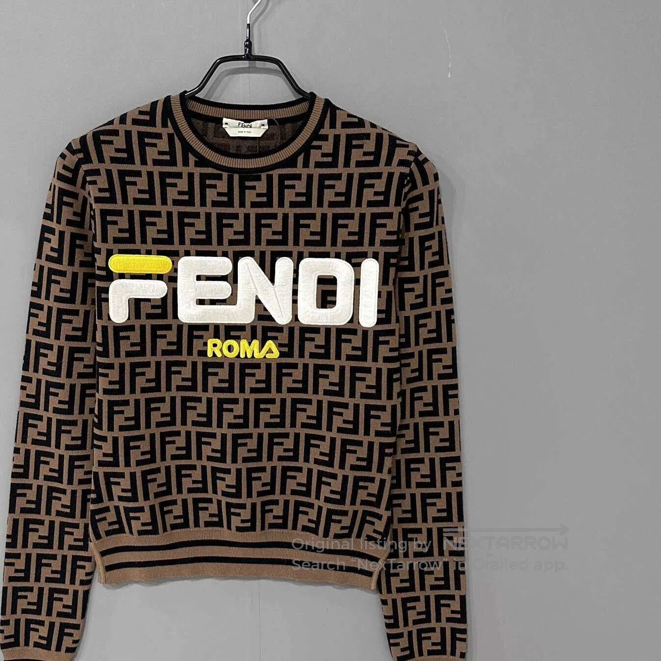 Fendi fendi monogram embroidered logo sweatshirt. Size US S / EU 44-46 / 1 - 2 Thumbnail