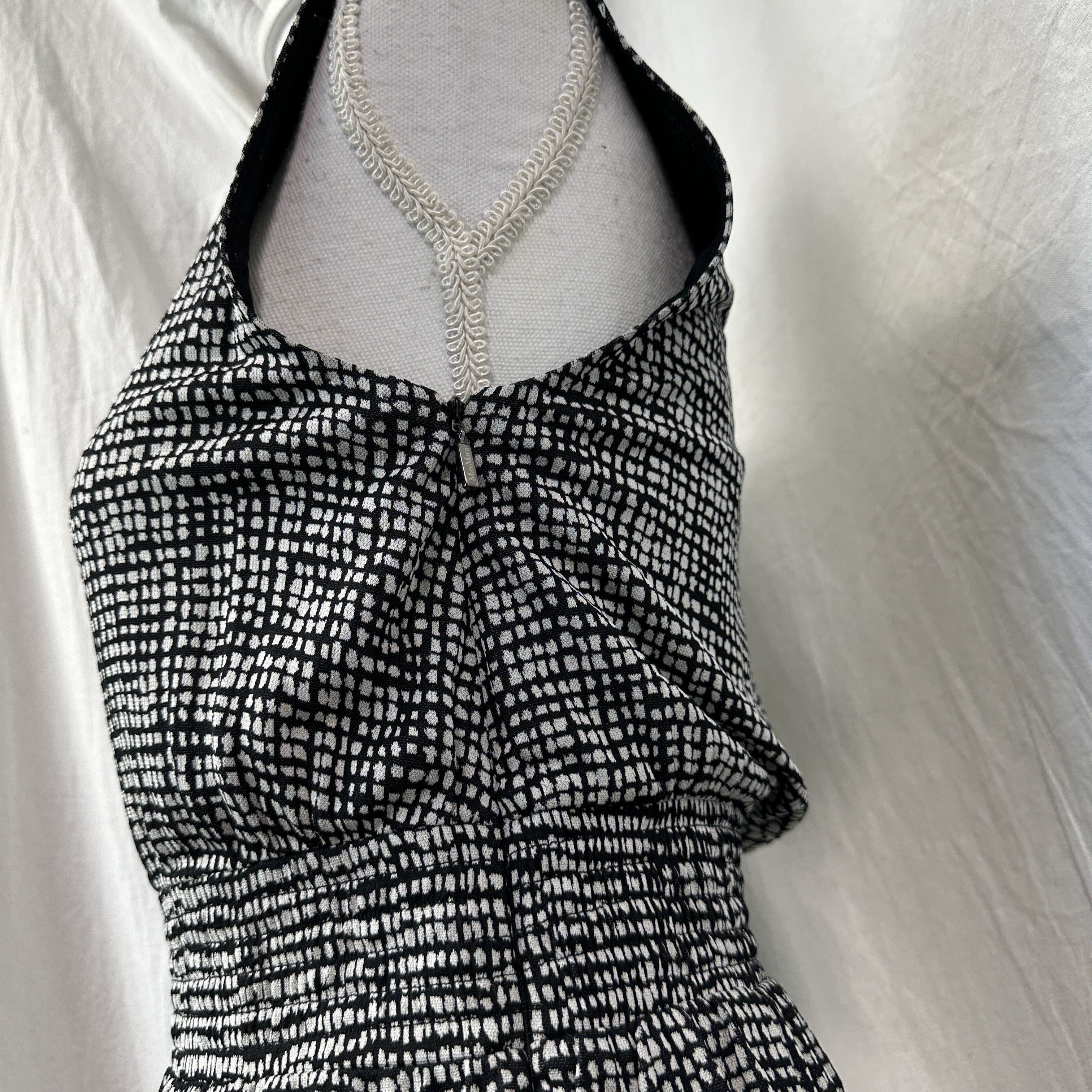Max Mara Vintage Avant Garde Pattern Max Mara Mini Dress Y2K Size M / US 6-8 / IT 42-44 - 6 Thumbnail